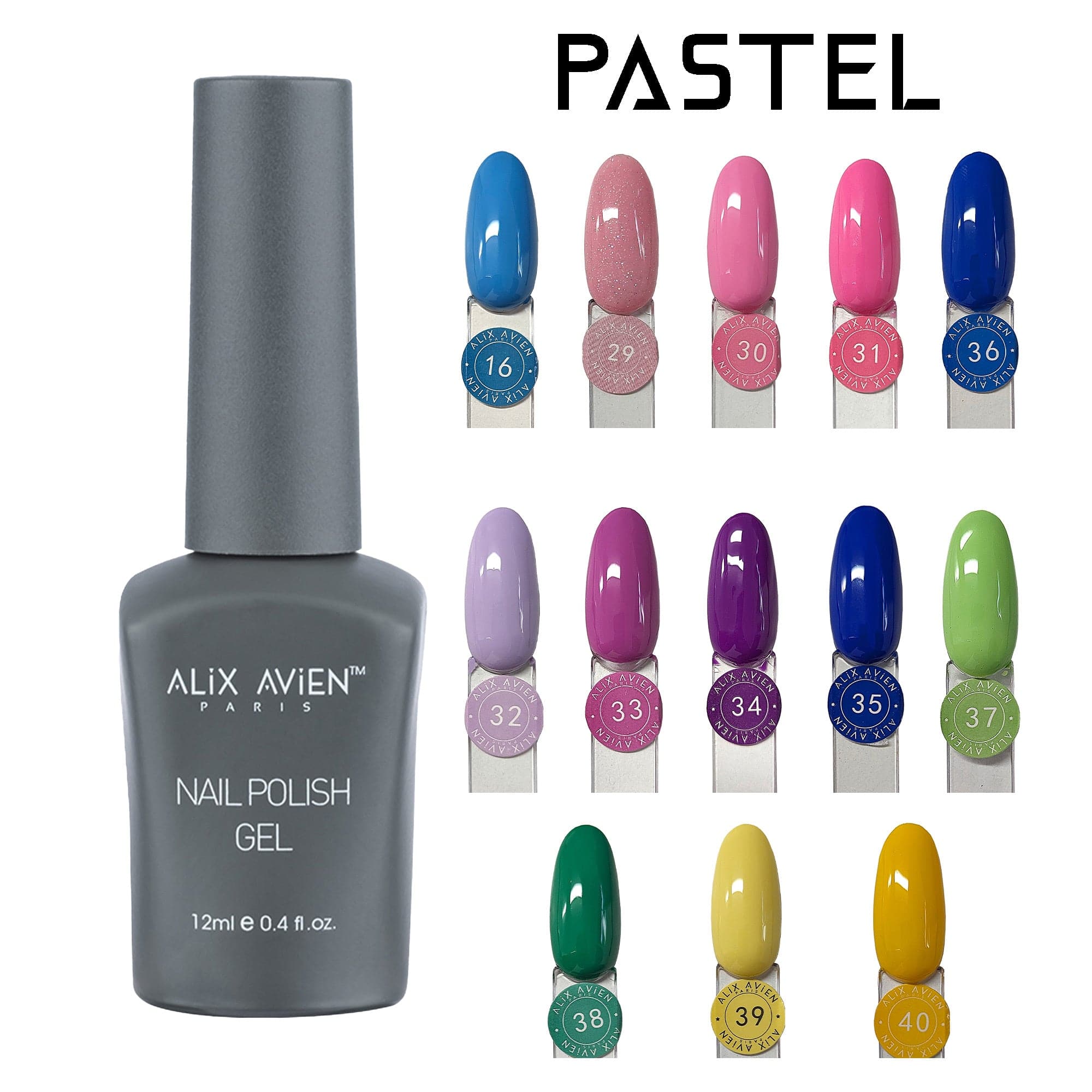 Alix Avien - Nail Polish Gel No.40 (Yellow) - Eson Direct