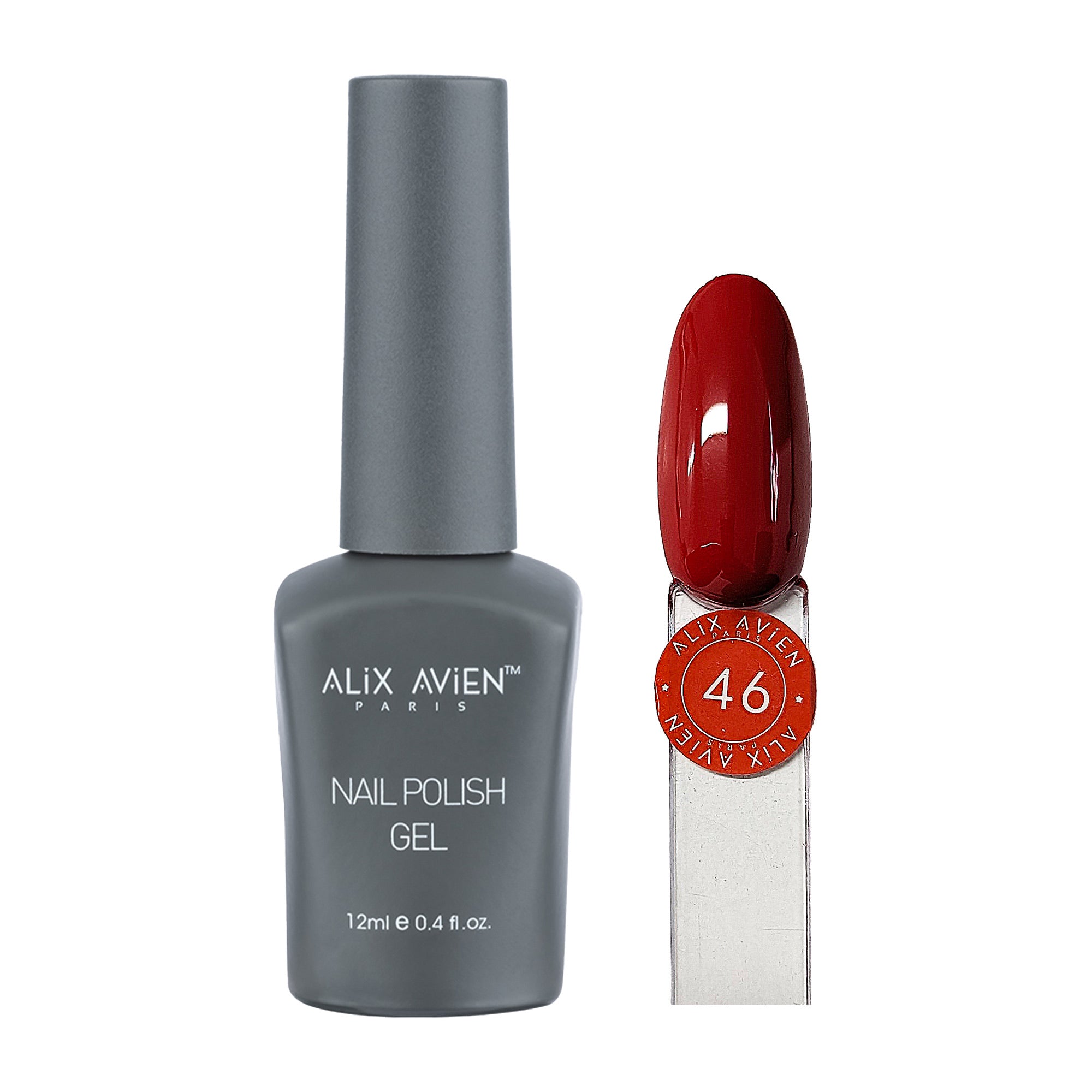 Alix Avien - Nail Polish Gel No.46 (Brick Red) - Eson Direct