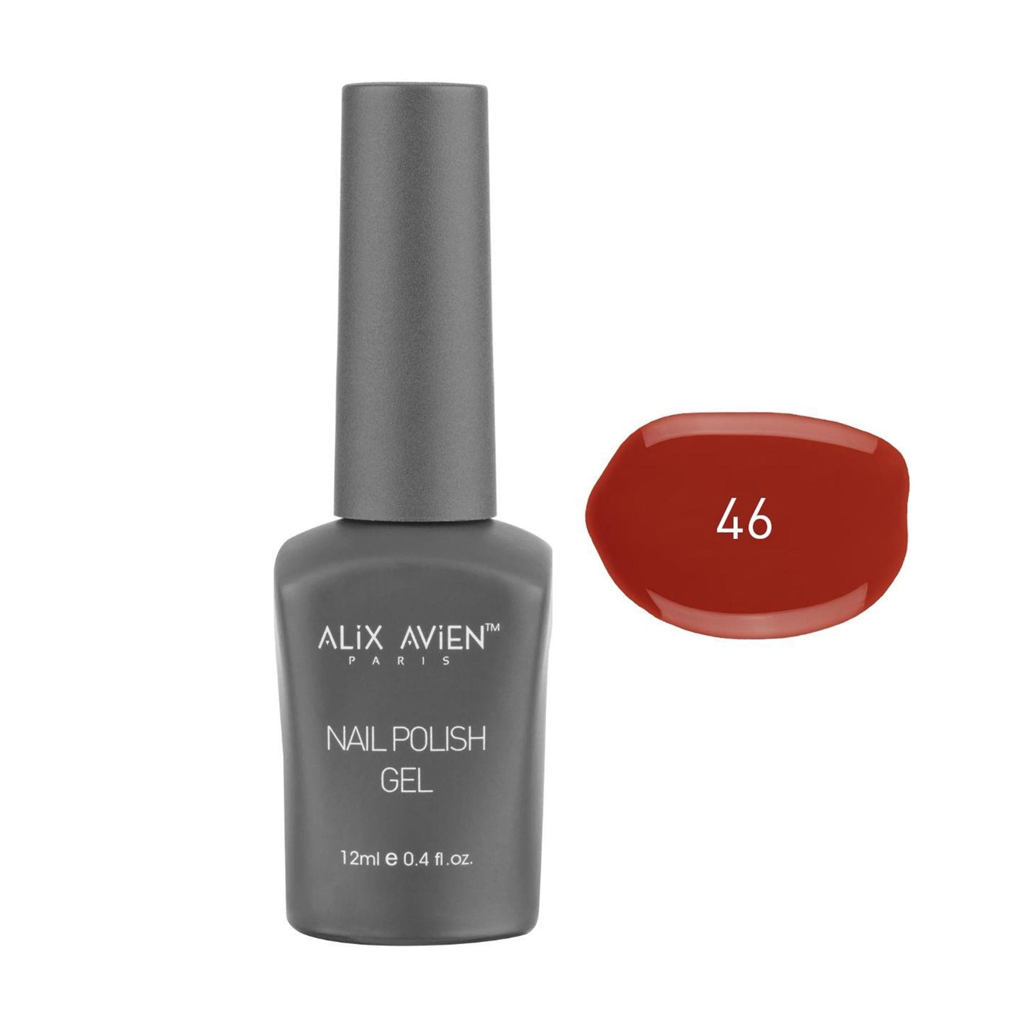 Alix Avien - Nail Polish Gel No.46 (Brick Red) - Eson Direct