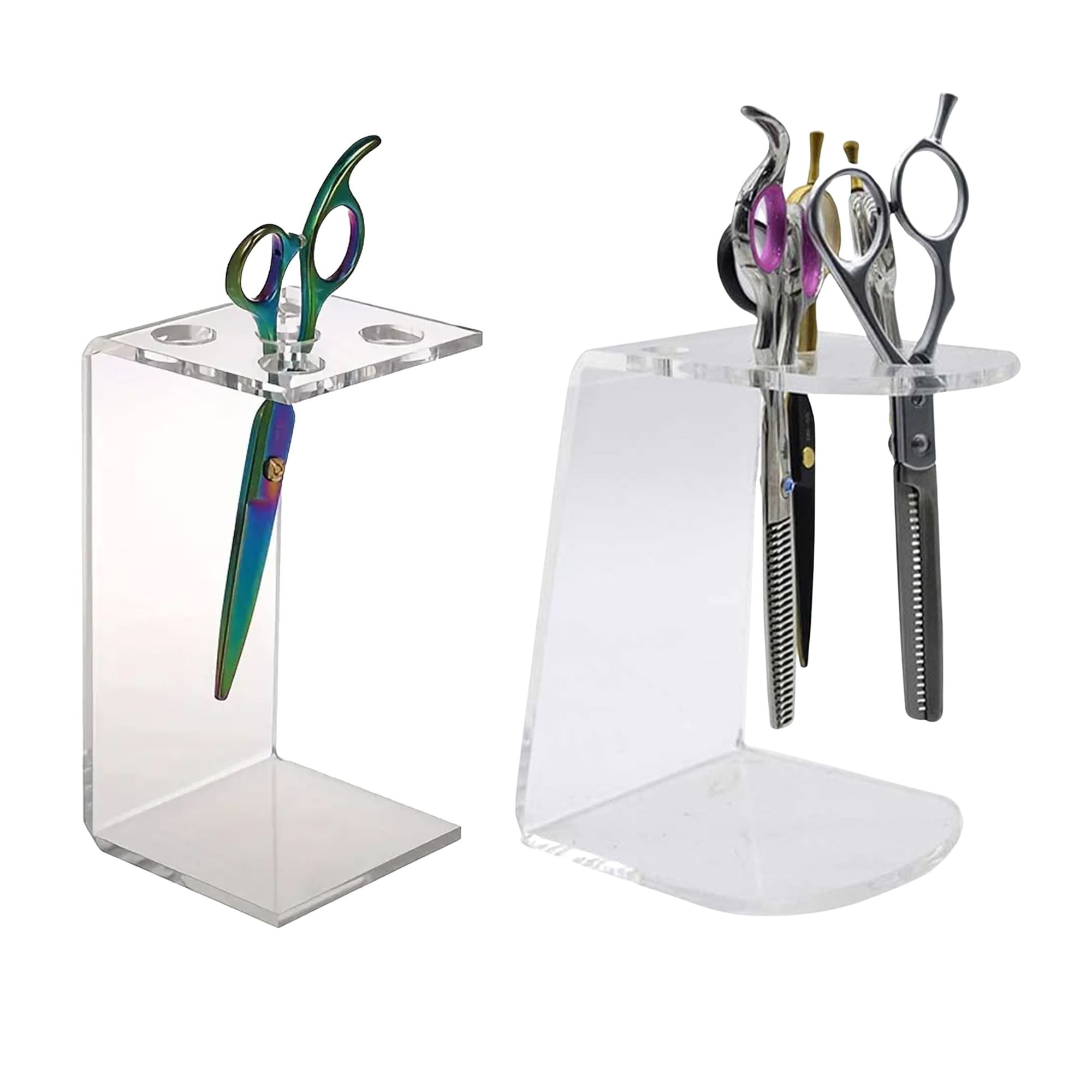 Eson - Scissor & Brush Holder Clear Acrylic Rack Holder