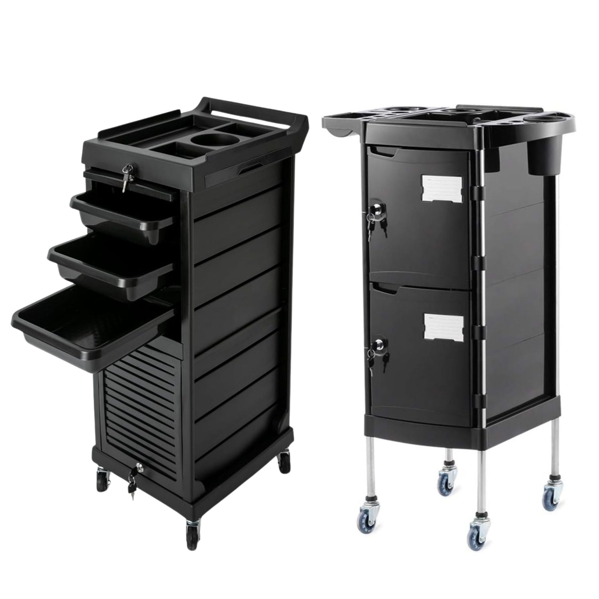 Eson - Hairdresser Multi-Function Trolley With Locking Doors
