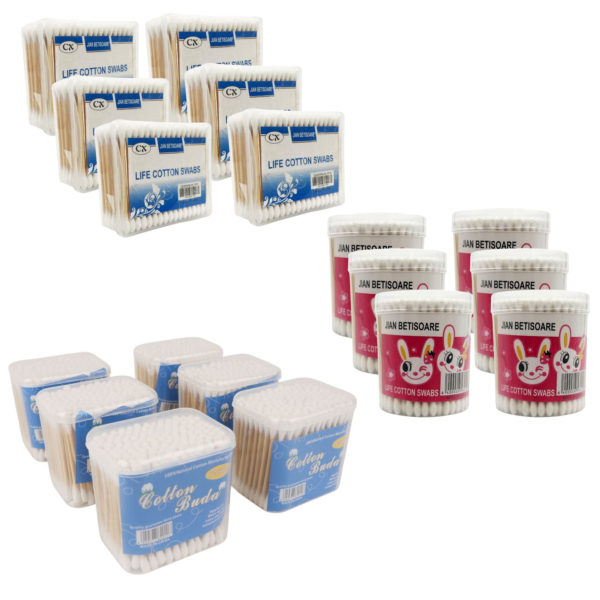 Eson - Disposable Double Heads Cotton Swabs
