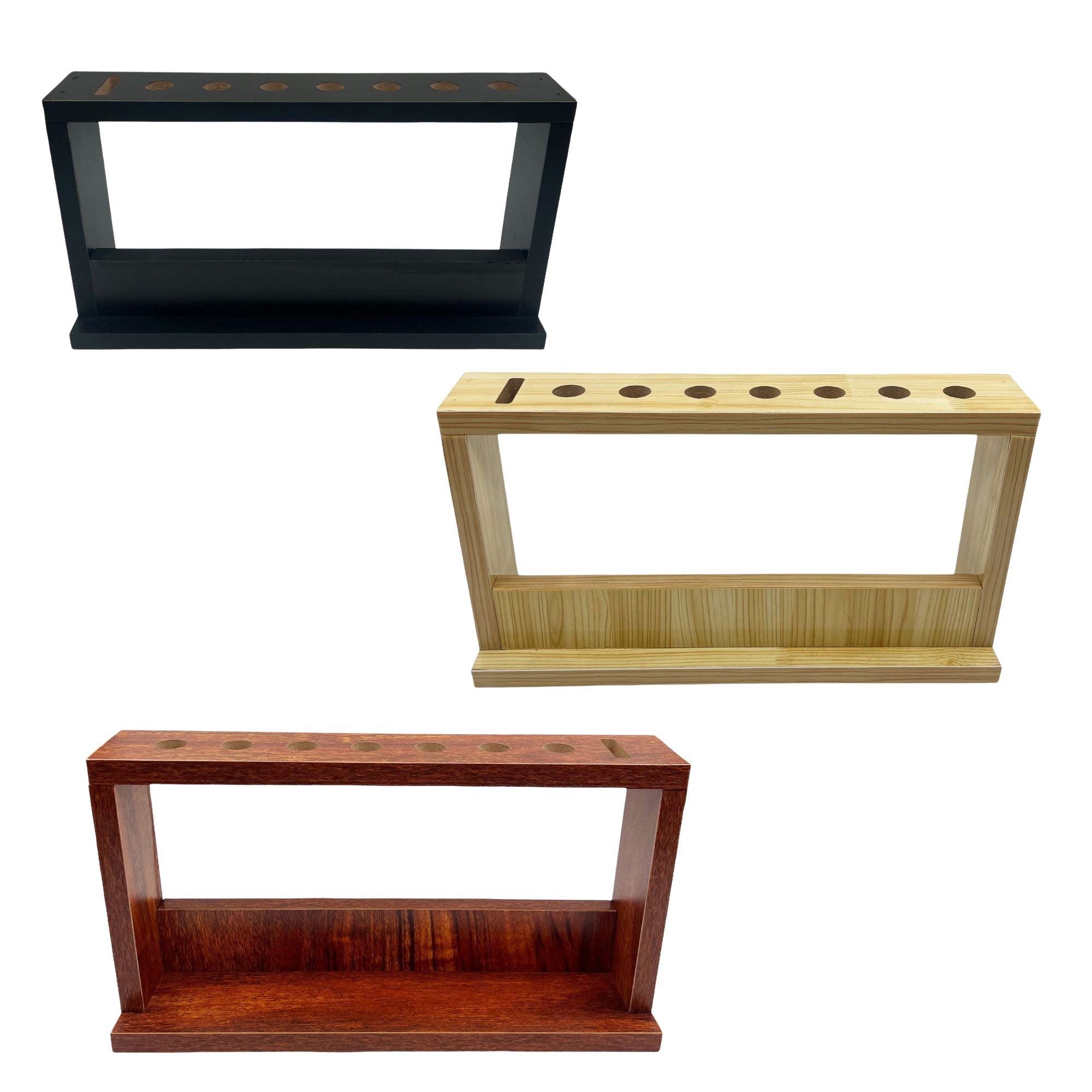 Eson - Scissor & Brush Holder Wooden Stand