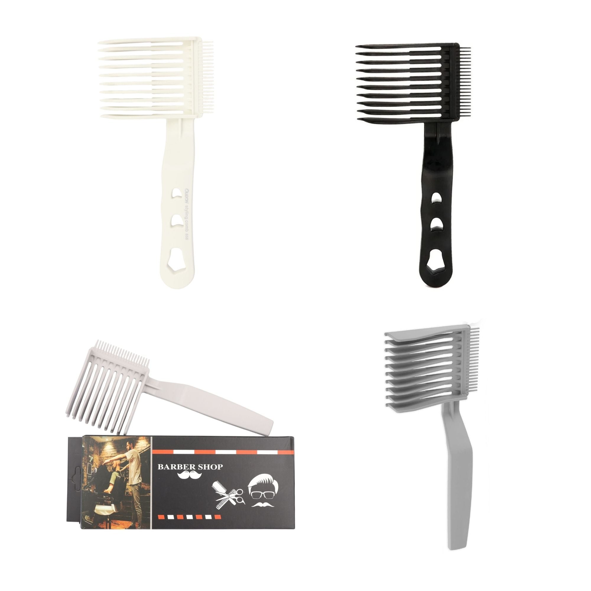 Eson - Barber Fade Comb Curved Positioning Cutting Comb