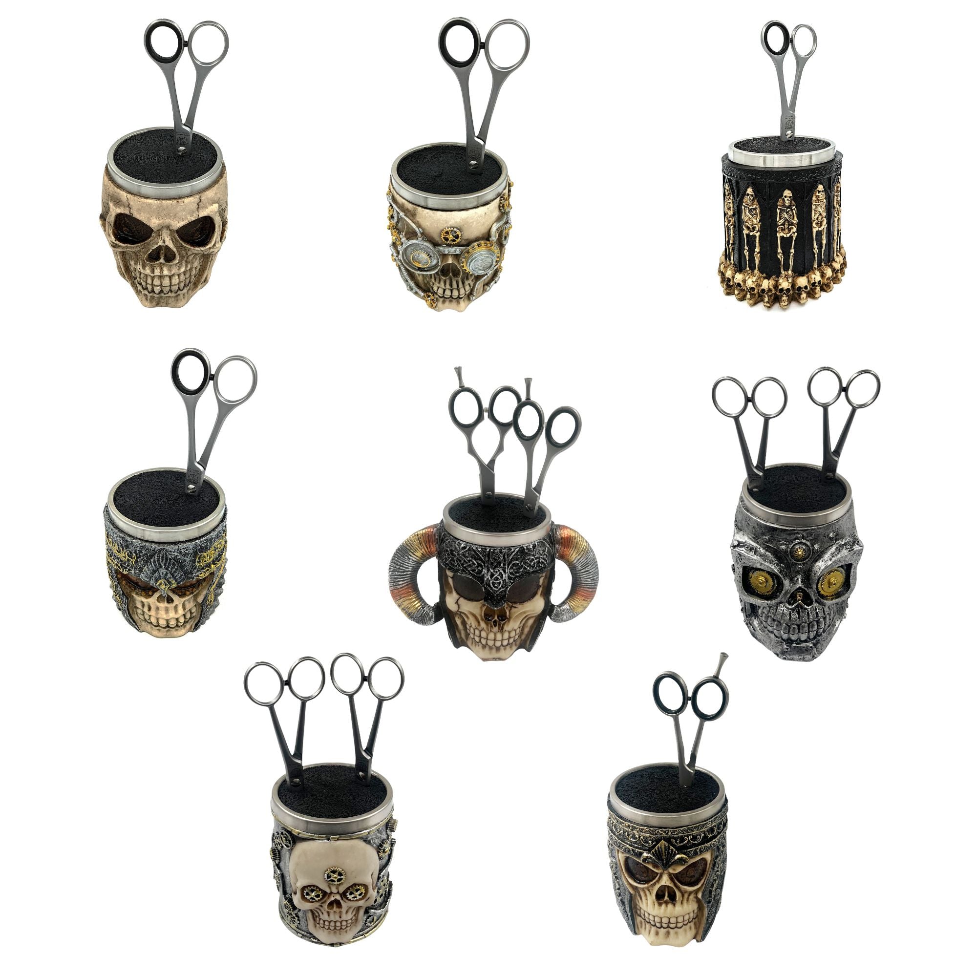 Eson - Scissors Holder Skull Style 9x11cm