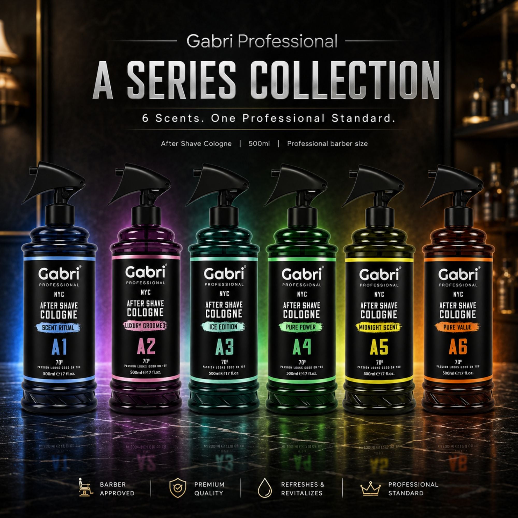 Gabri Professional - A1 After Shave Cologne Scent Ritual 500ml