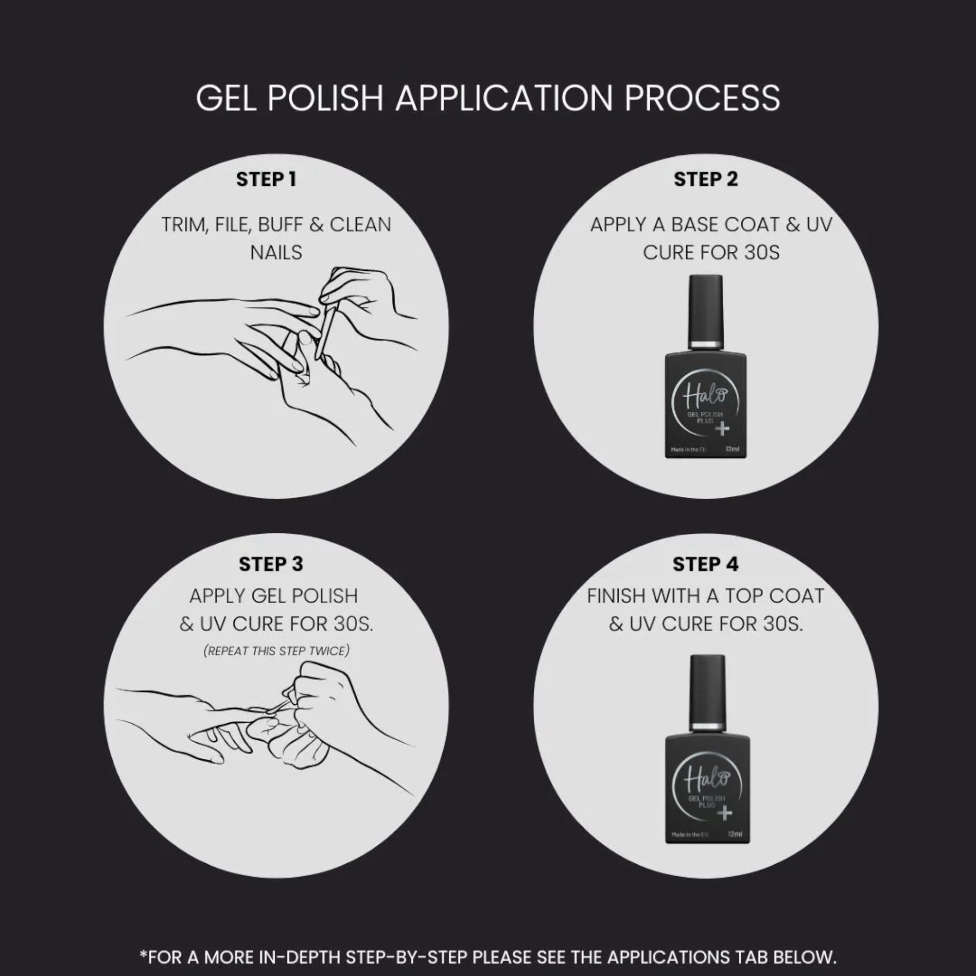 Halo - Gel Polish Burgundy 15ml