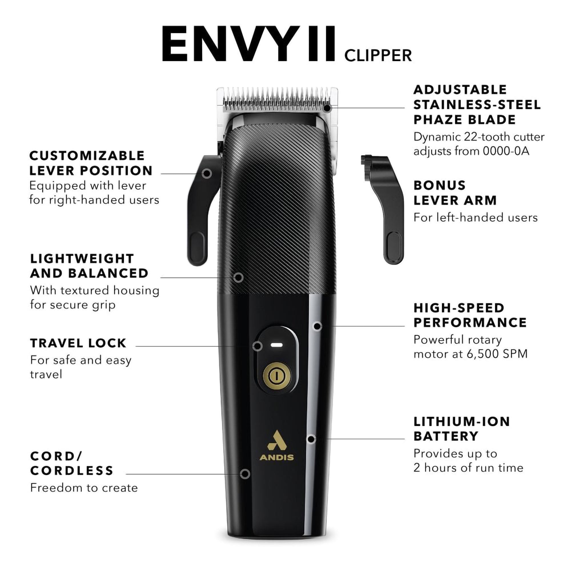 Andis - Envy II Clipper LCA-1 560901