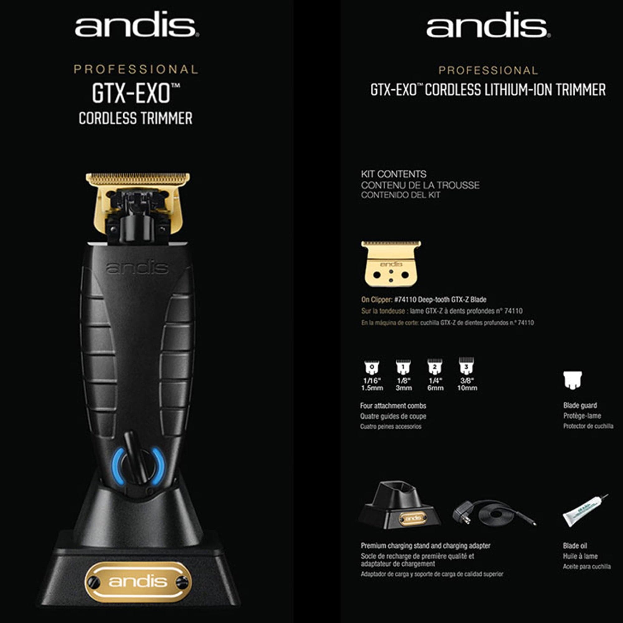 Andis - GTX EXO Cordless Lithium Ion Trimmer - Eson Direct