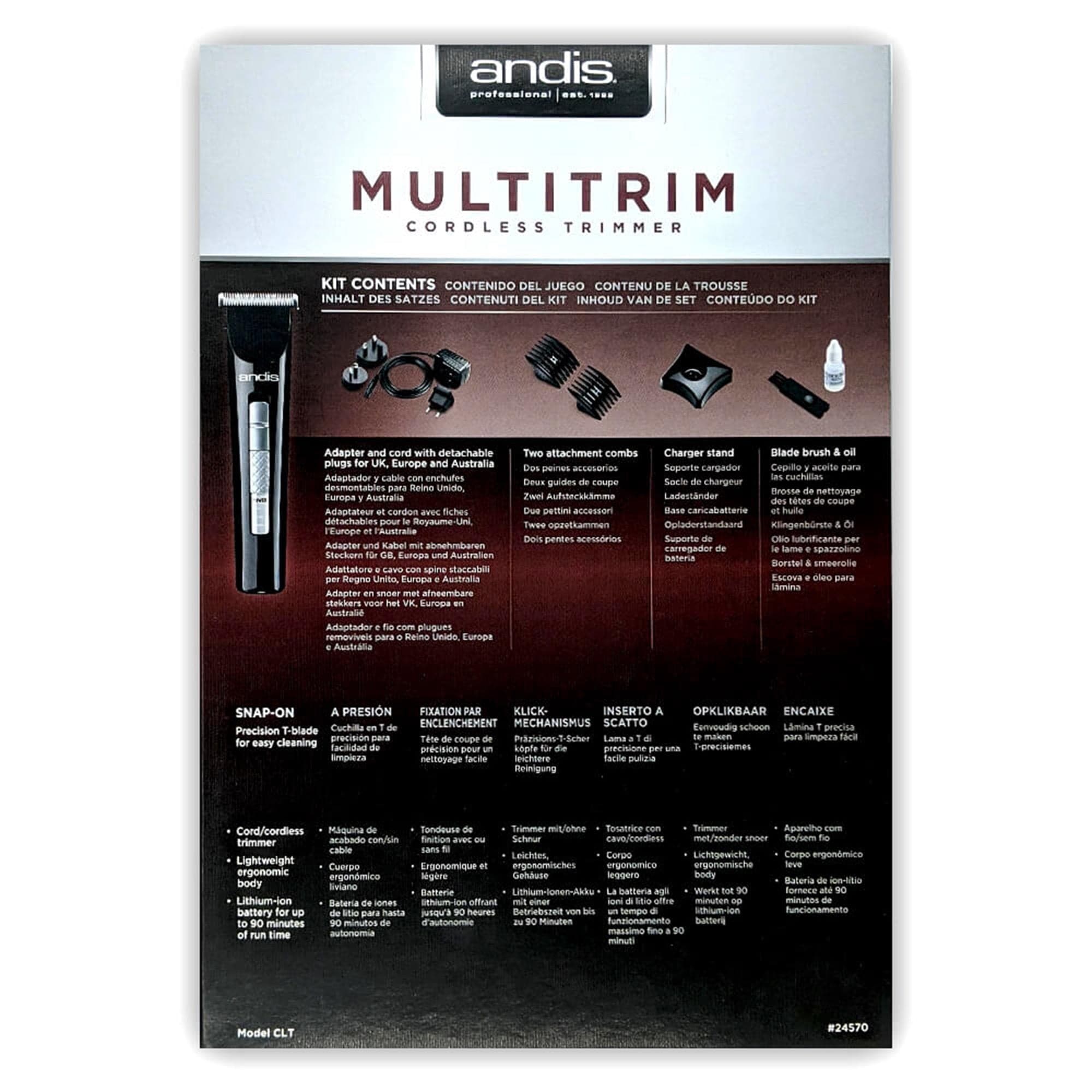 Andis - Multitrim Cordless Trimmer CTL - Eson Direct