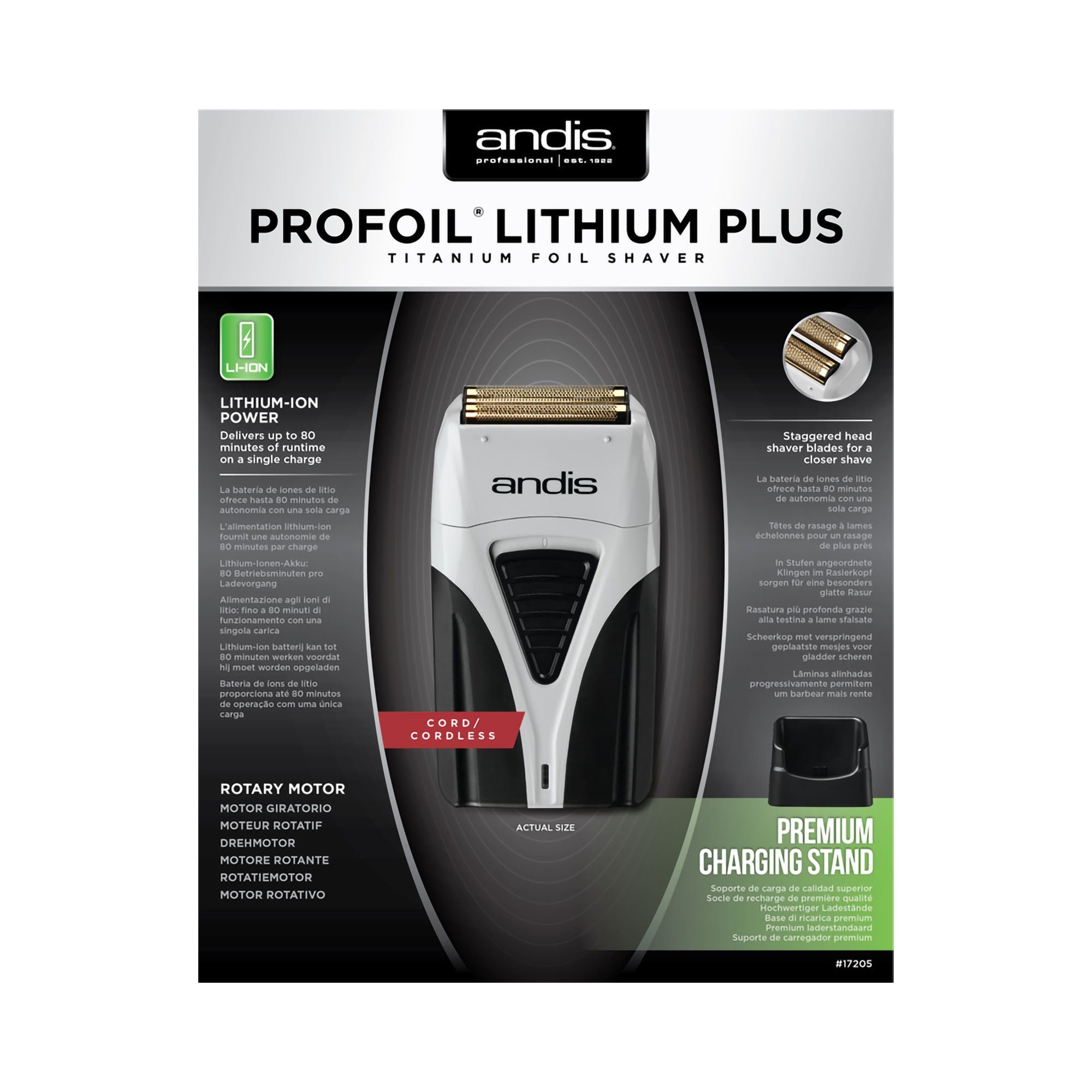 Andis - Profoil Lithium Plus Foil Shaver TS-2 17205