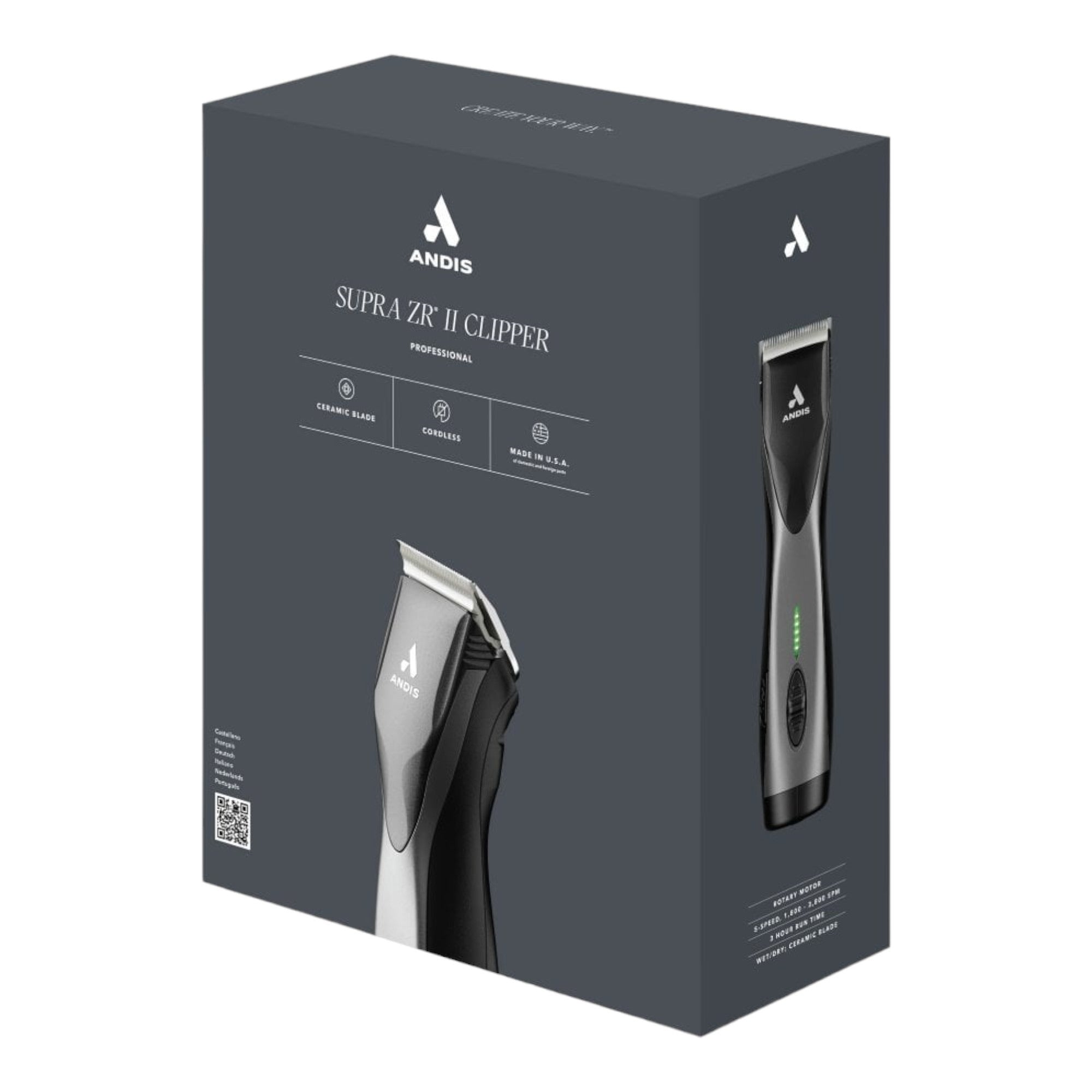 Andis - Supra ZR II Detachable Blade Clipper Cordless