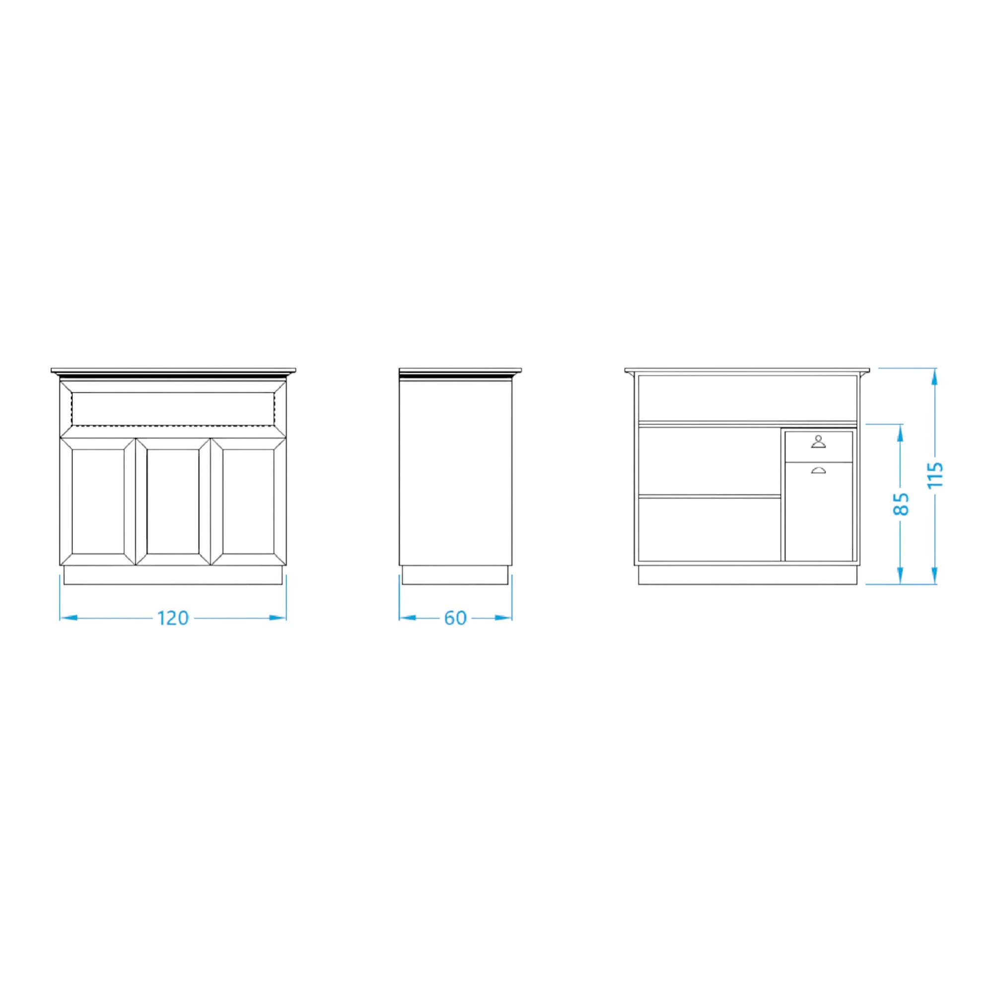Alpeda - Antique Reception Desk