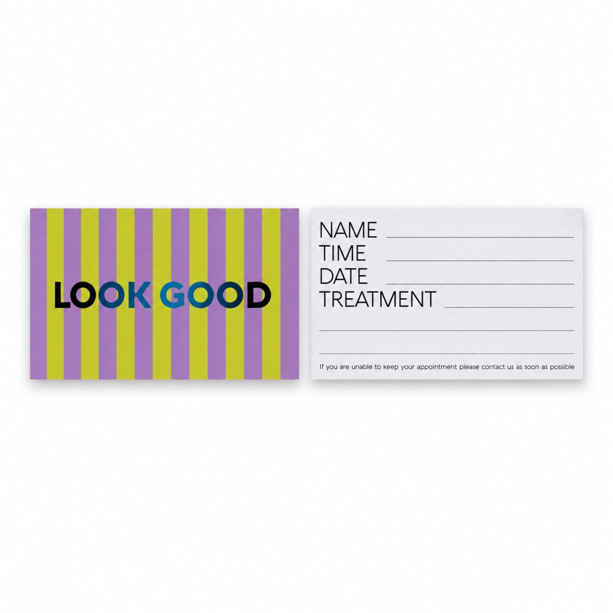 Agenda - Appointment Cards Look Good (Pack Of 100)