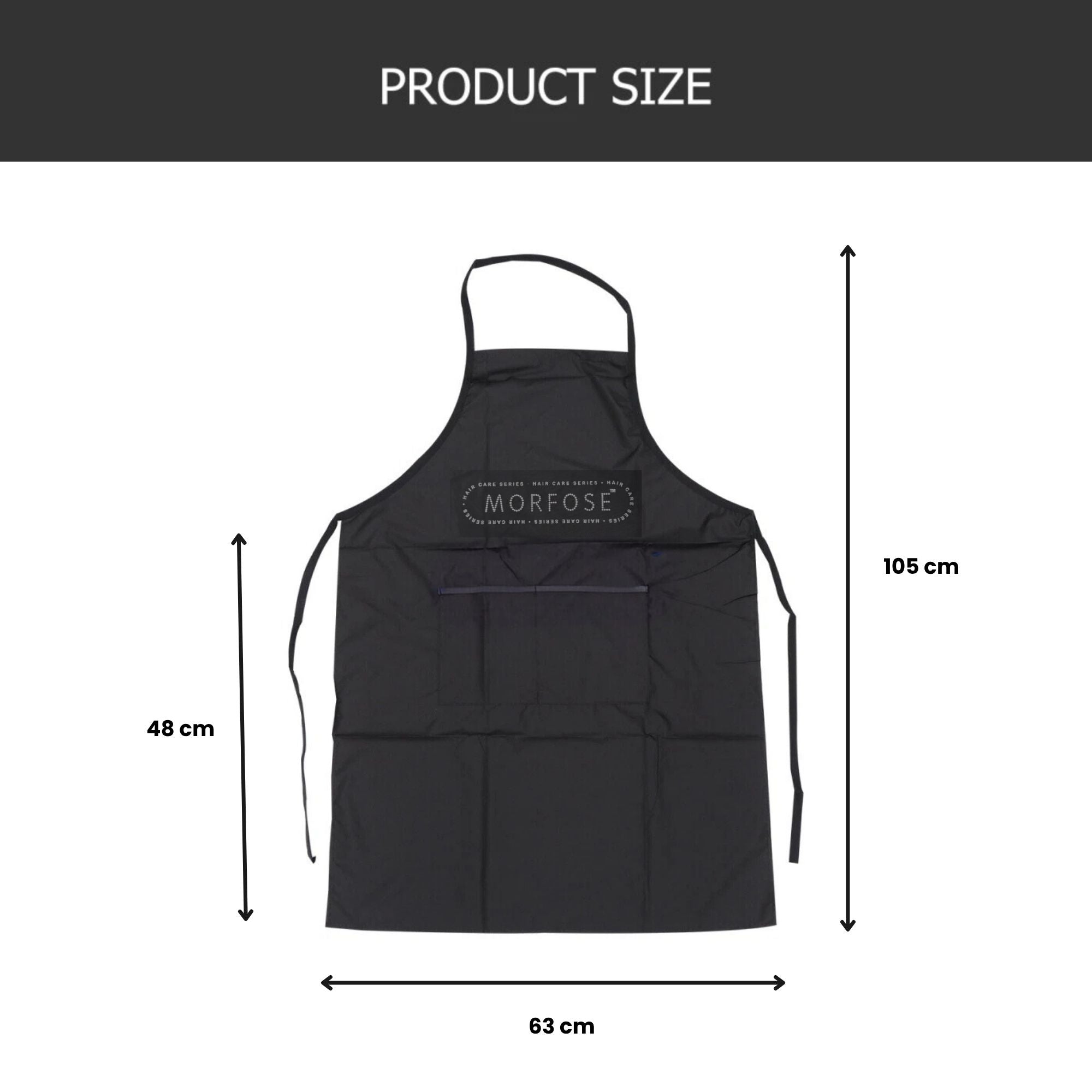 Morfose - Barber Hairdressing Tint Apron Black