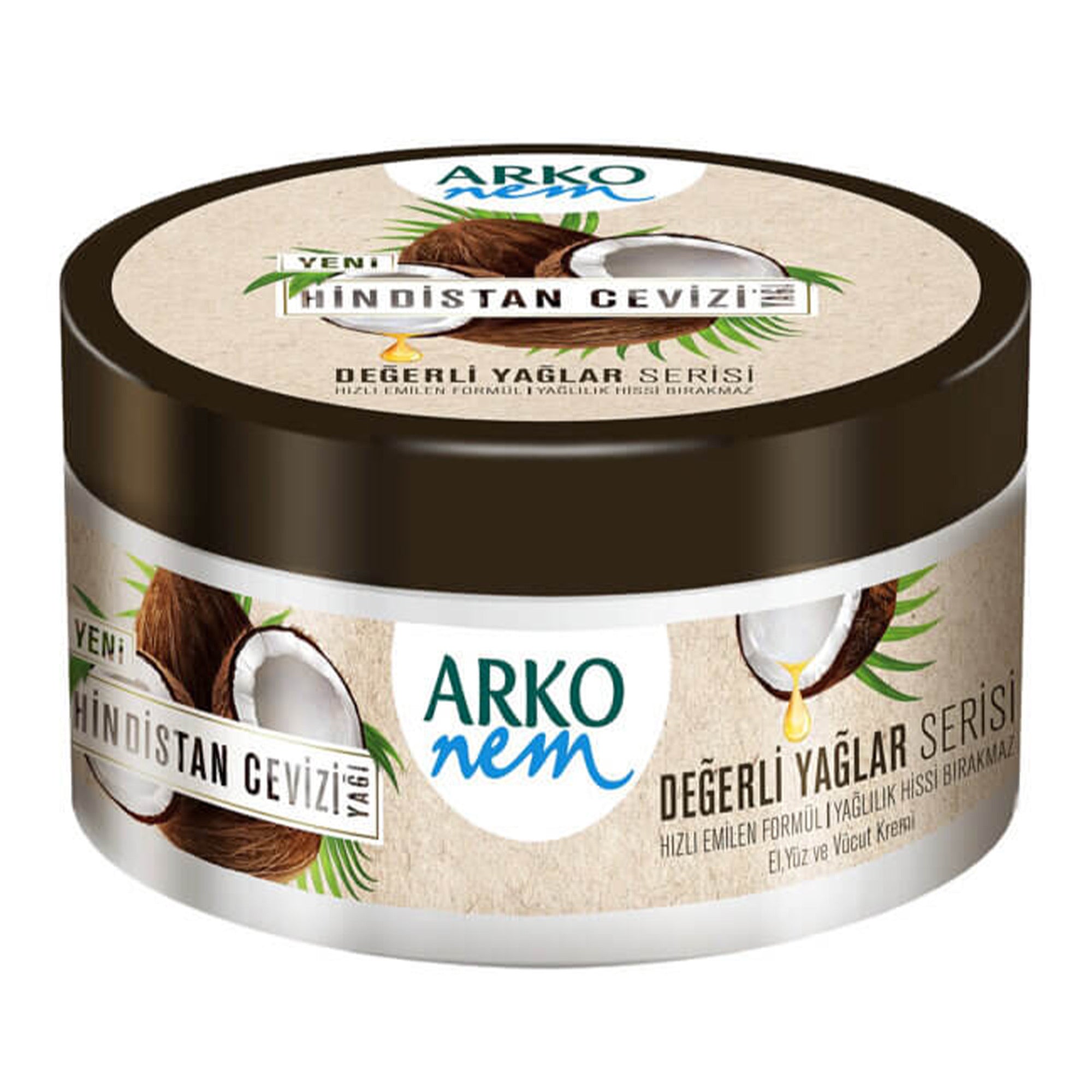Arko - Nem Coconut Oil Cream 250ml