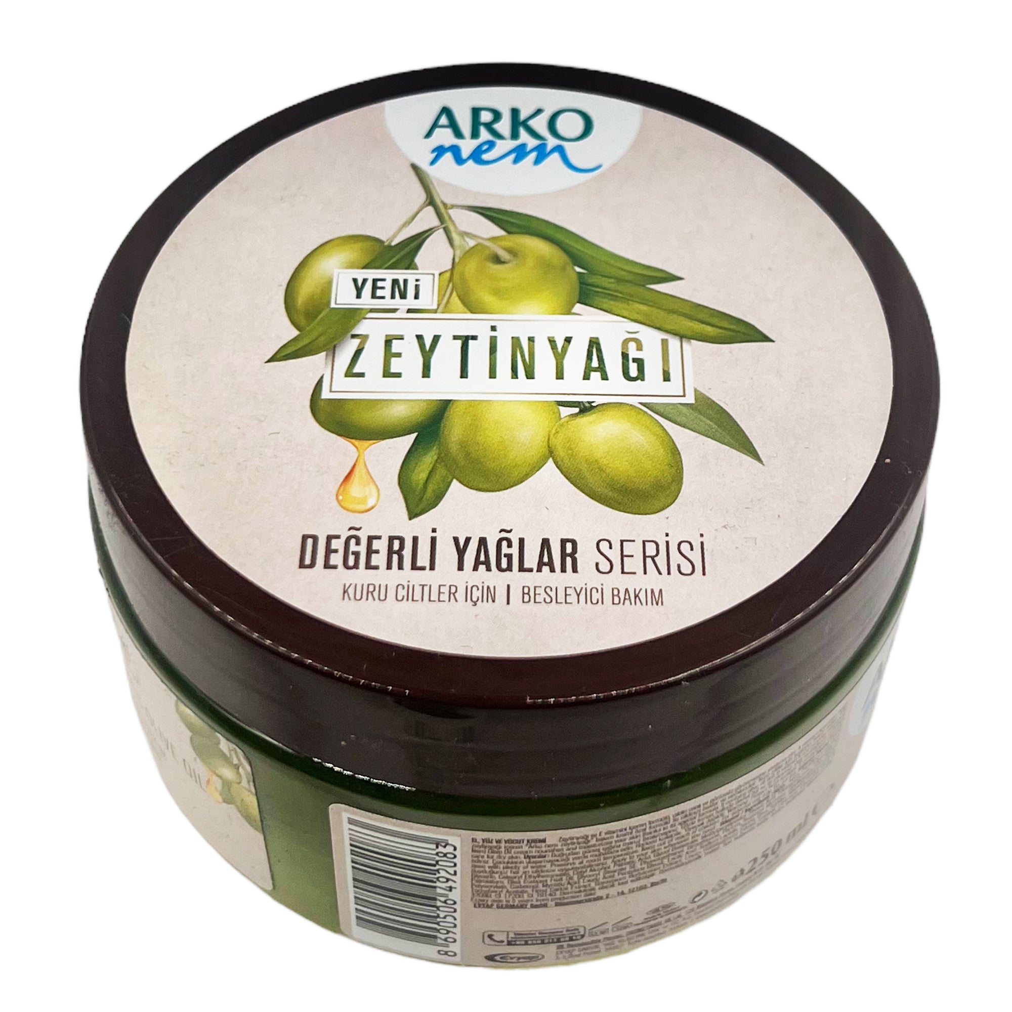 Arko - Nem Revitalizing Care Cream Olive Oil 250ml - Eson Direct