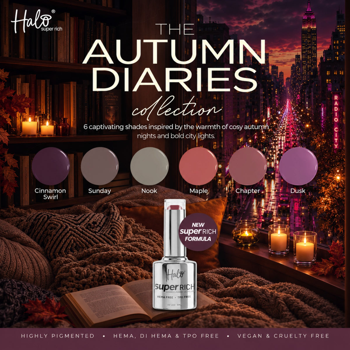 Halo - Gel Polish Super Rich Dusk 8ml