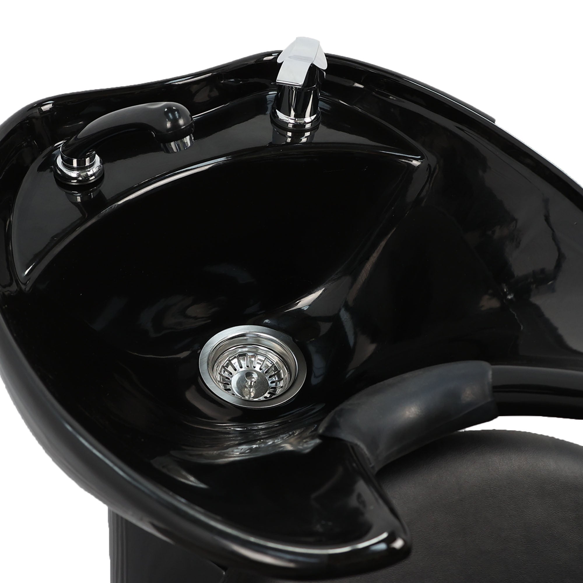 Backwash Chair - Rinse and Relax Basin Adjustable Chair Black