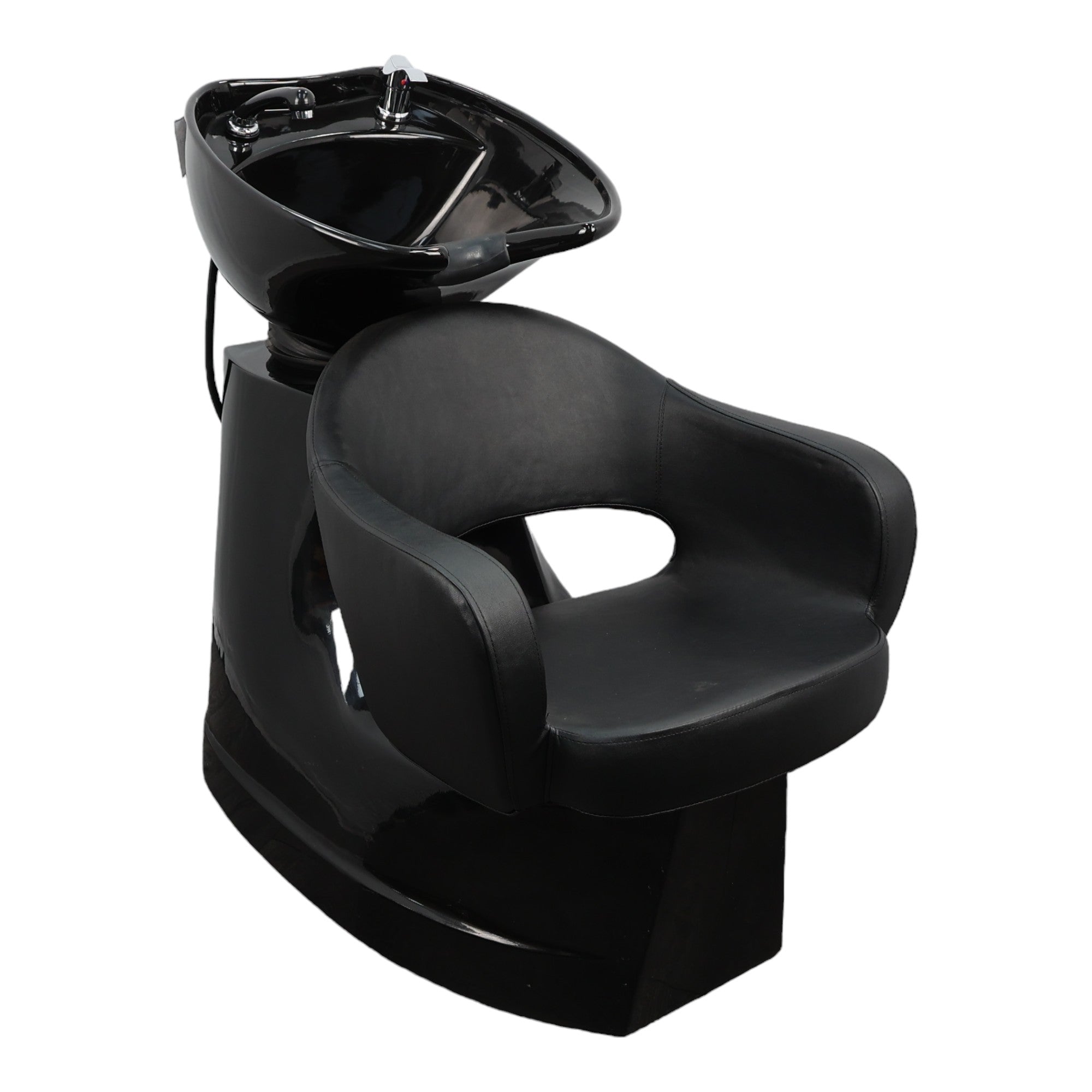 Backwash Chair - Rinse and Relax Basin Adjustable Chair Black