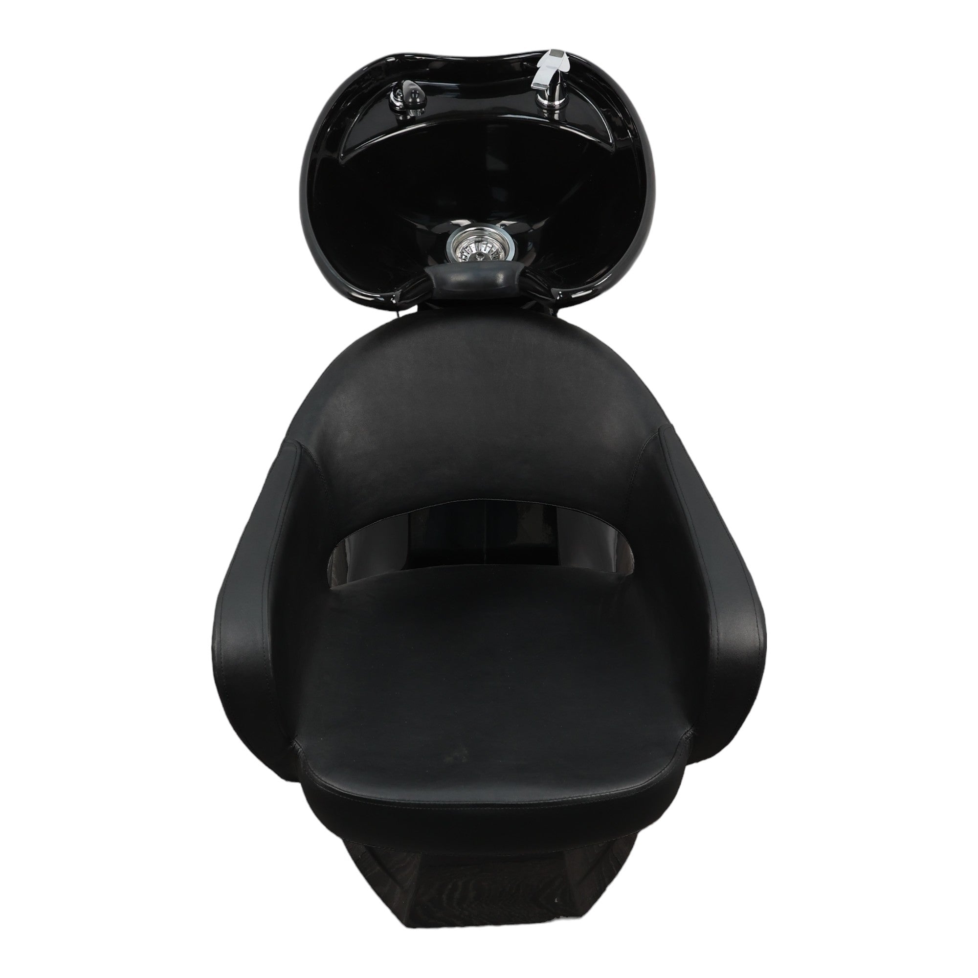 Backwash Chair - Rinse and Relax Basin Adjustable Chair Black