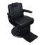 Barber Chair - Retro Black & Matte Black Accents