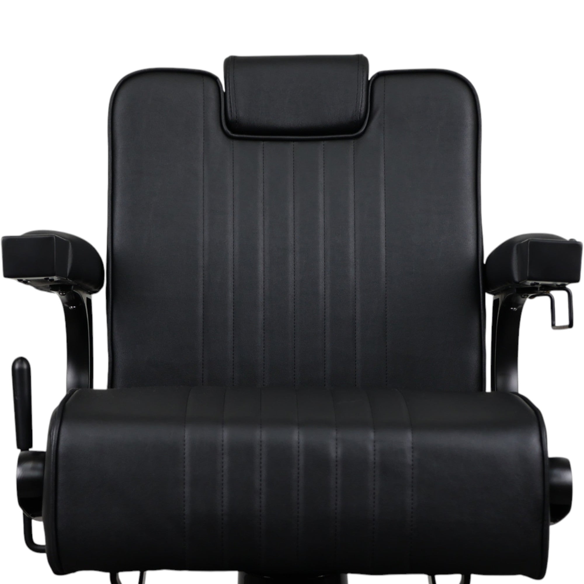 Barber Chair - Retro Black & Matte Black Accents