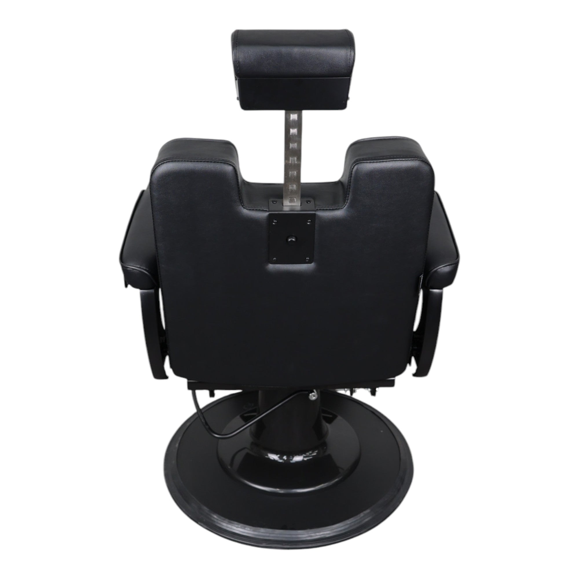 Barber Chair - Retro Black & Matte Black Accents