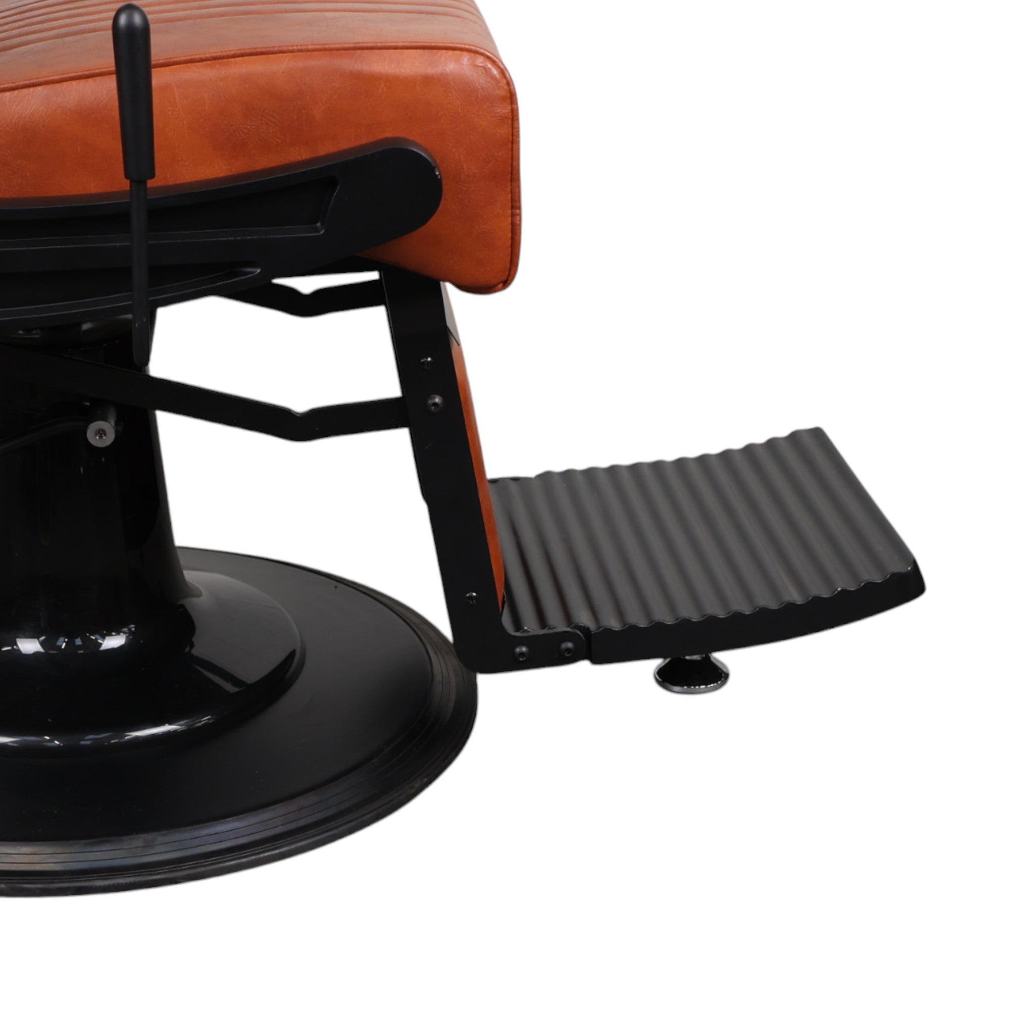 Barber Chair - Retro Camel & Black Accents