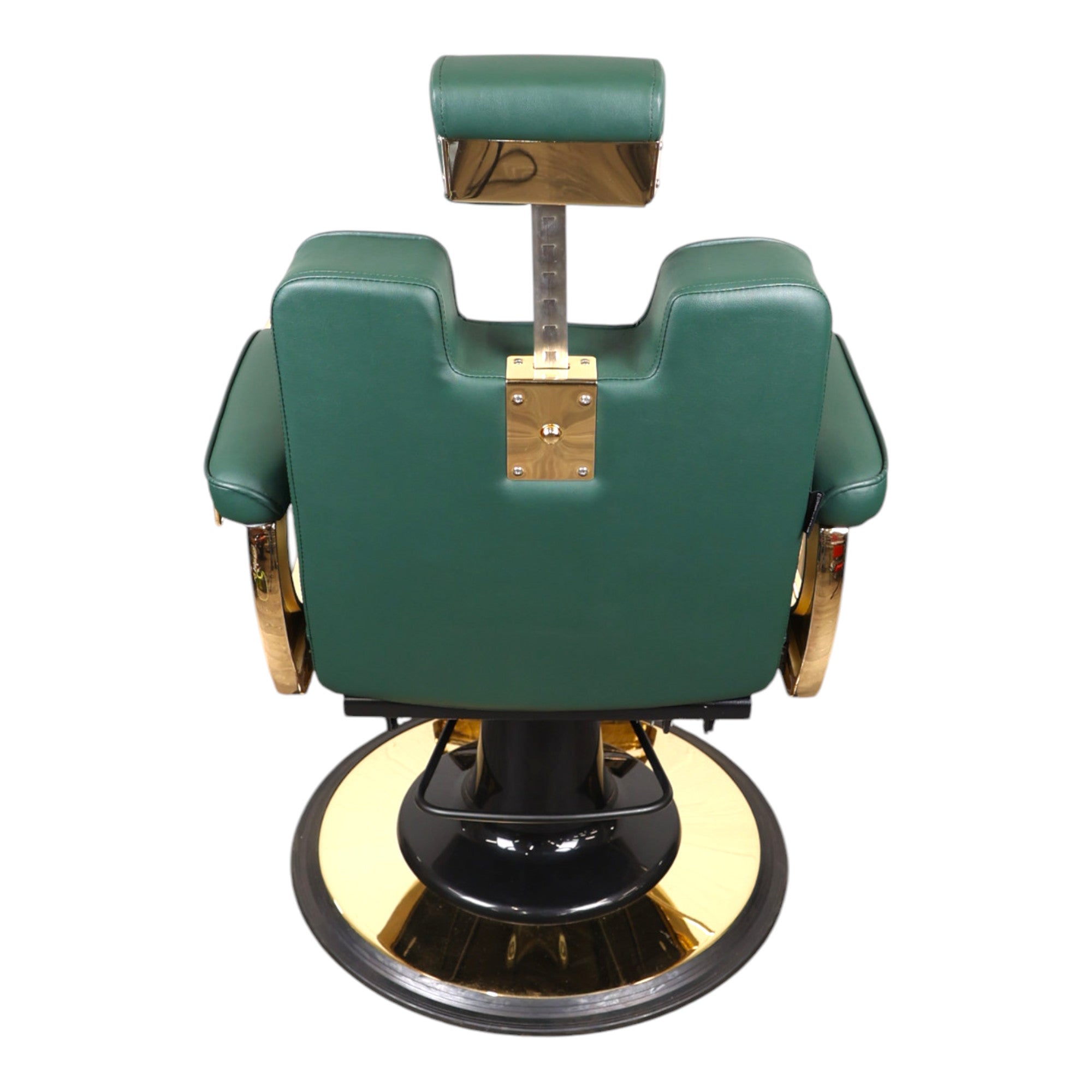 Barber Chair - Retro Green & Gold Accents