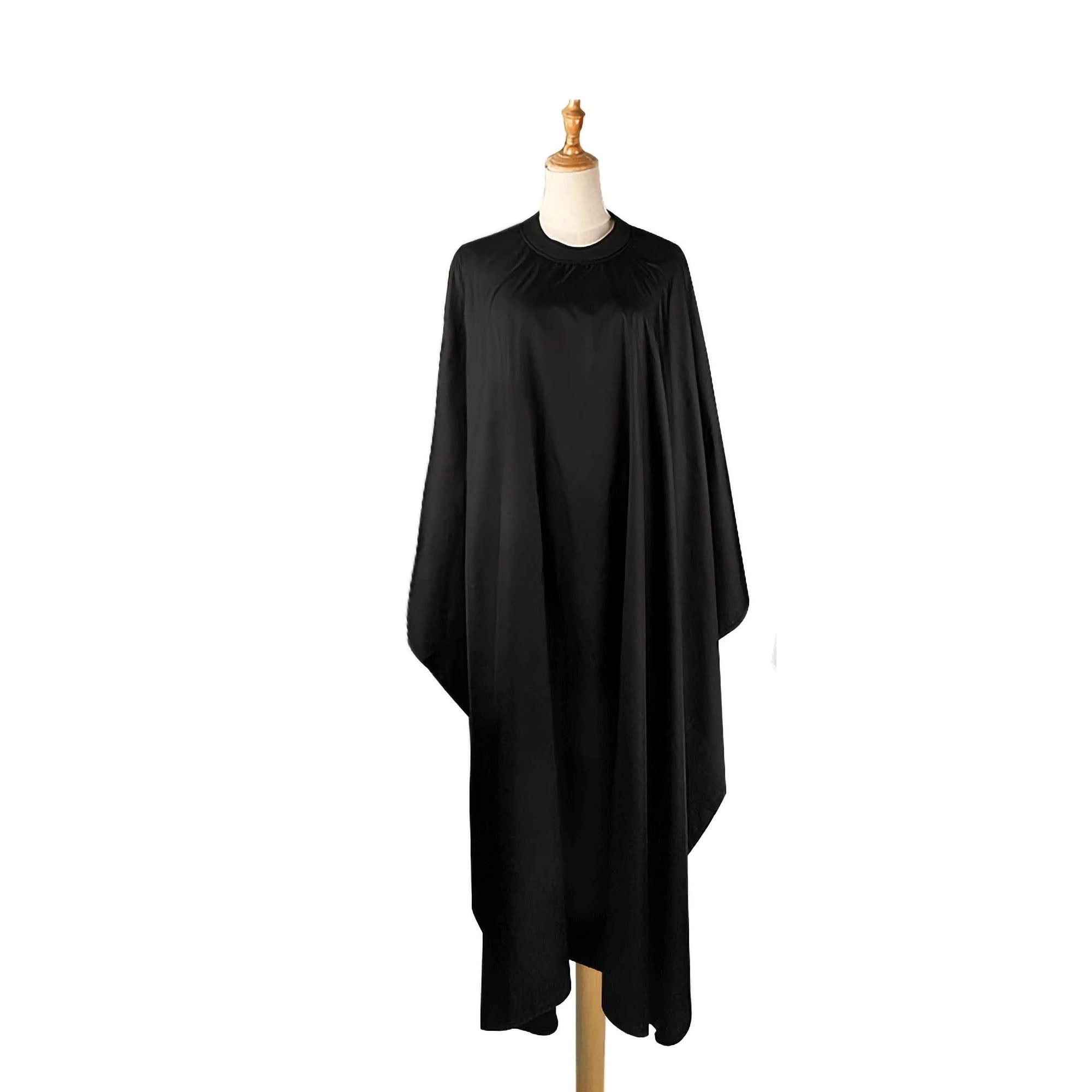 Eson - Barber Hairdressing Hair Cutting Capes & Gowns With Silicone Neckline Black