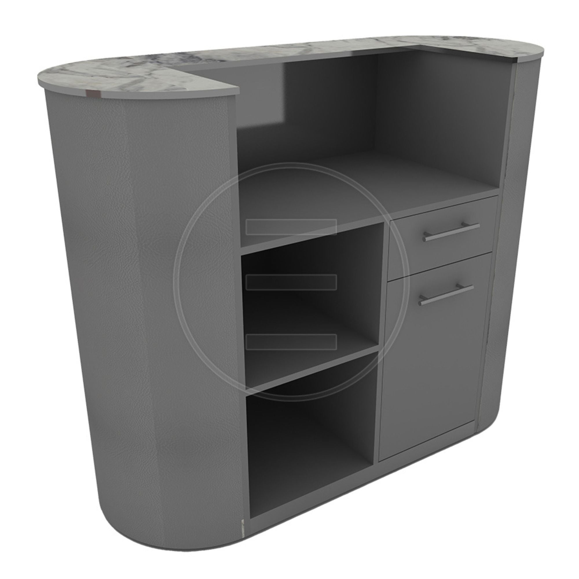 Alpeda - Boho Round Reception Desk