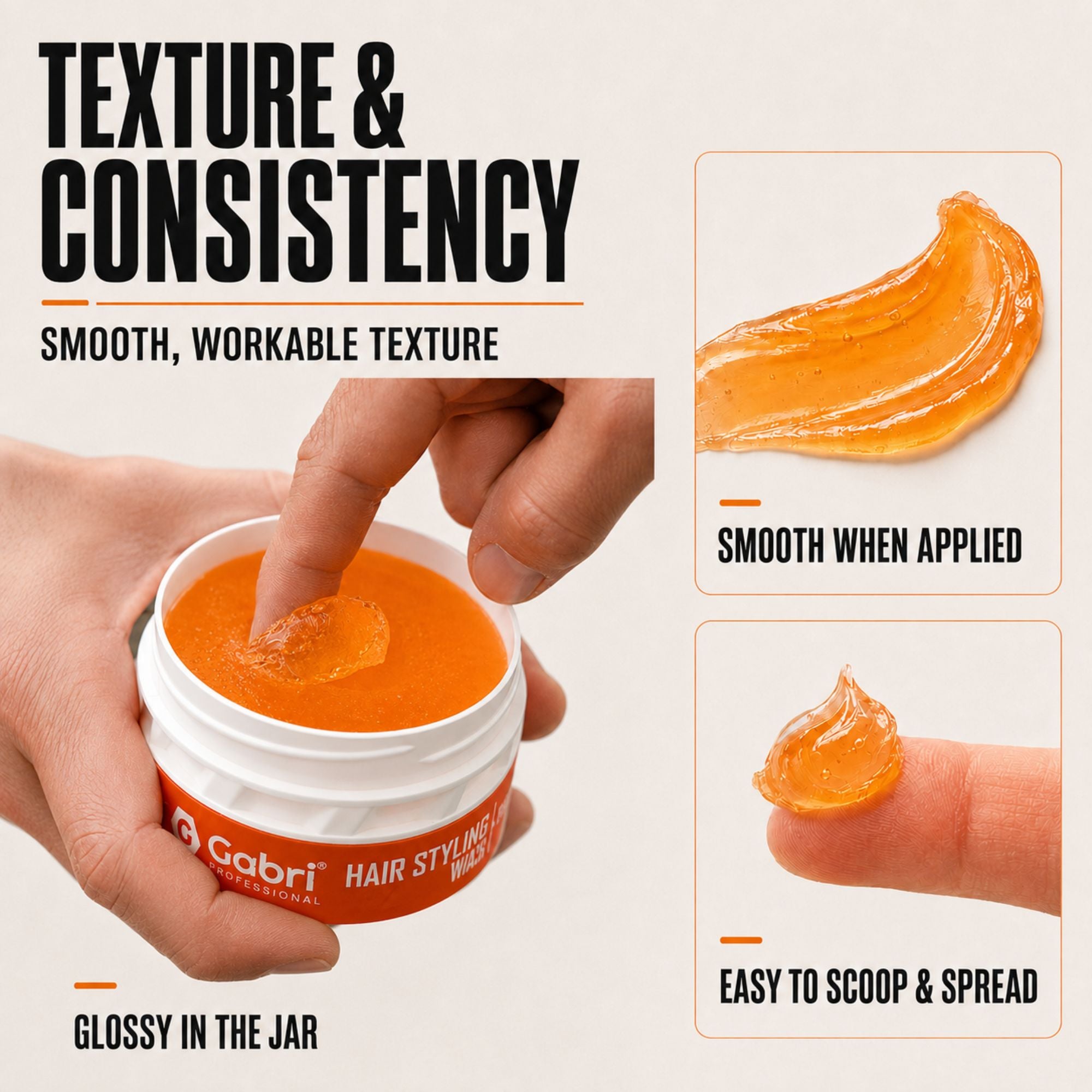 Gabri Professional - Hair Styling Aqua Wax Bright Finish 150ml