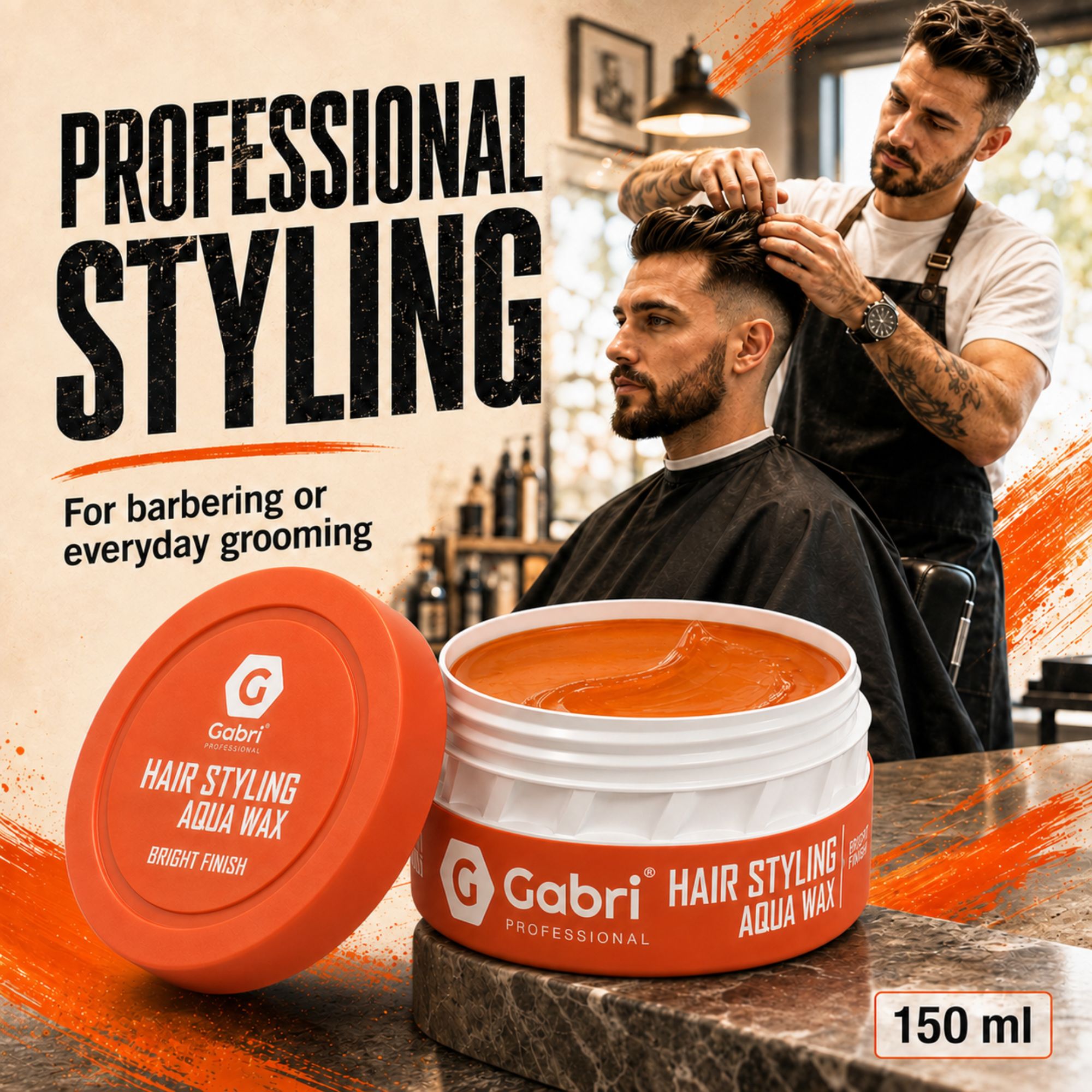 Gabri Professional - Hair Styling Aqua Wax Bright Finish 150ml