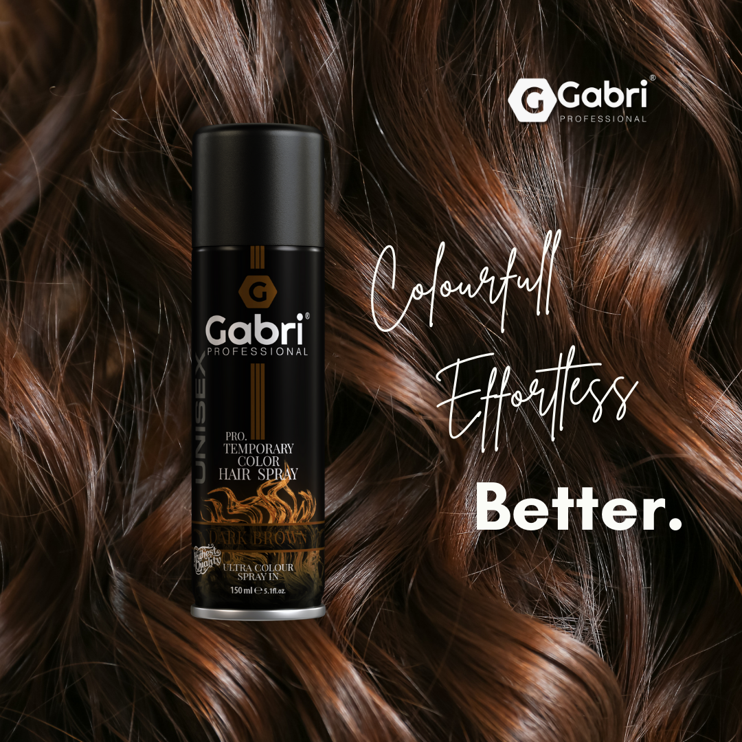 Gabri Professional - Pro Temporary Hair Colour Shimmer Spray Dark Brown 150ml
