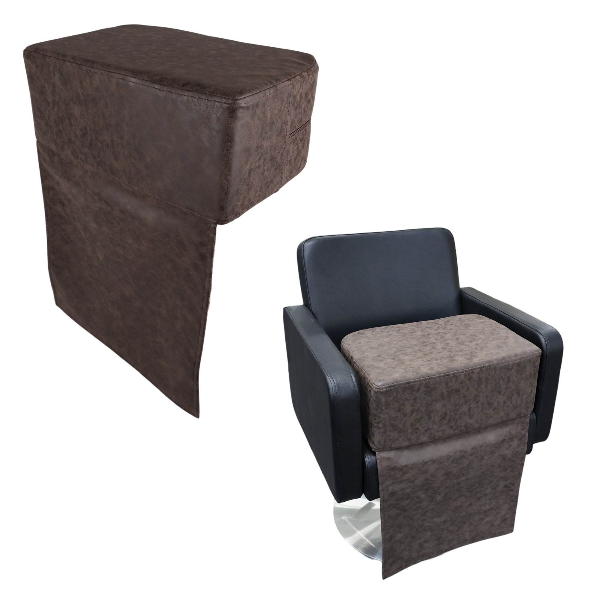 Kids Booster Seats - Professional Salon & Barber Cushion Brown