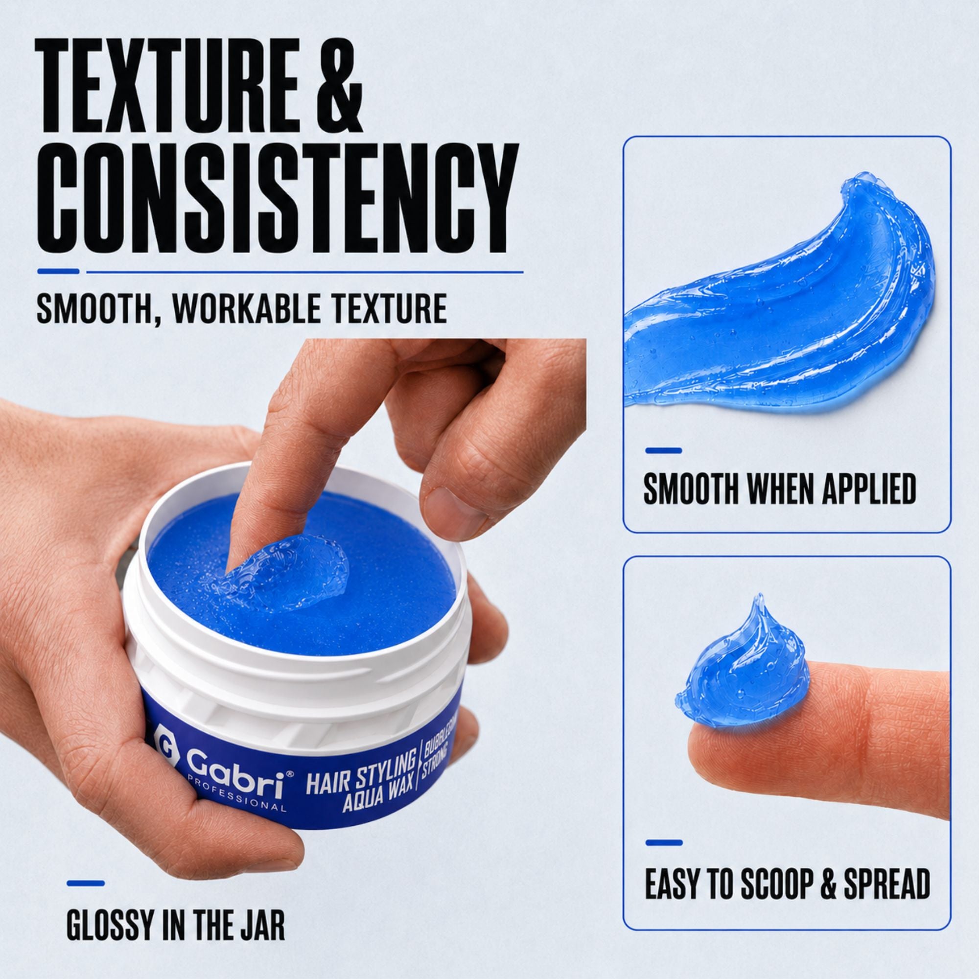 Gabri Professional - Hair Styling Aqua Wax Bubblegum Strong 150ml