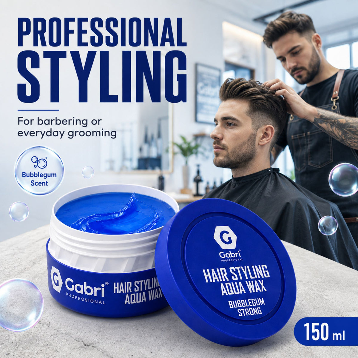 Gabri Professional - Hair Styling Aqua Wax Bubblegum Strong 150ml