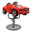 Child Barber Chairs - Mercedes Sport Car Red