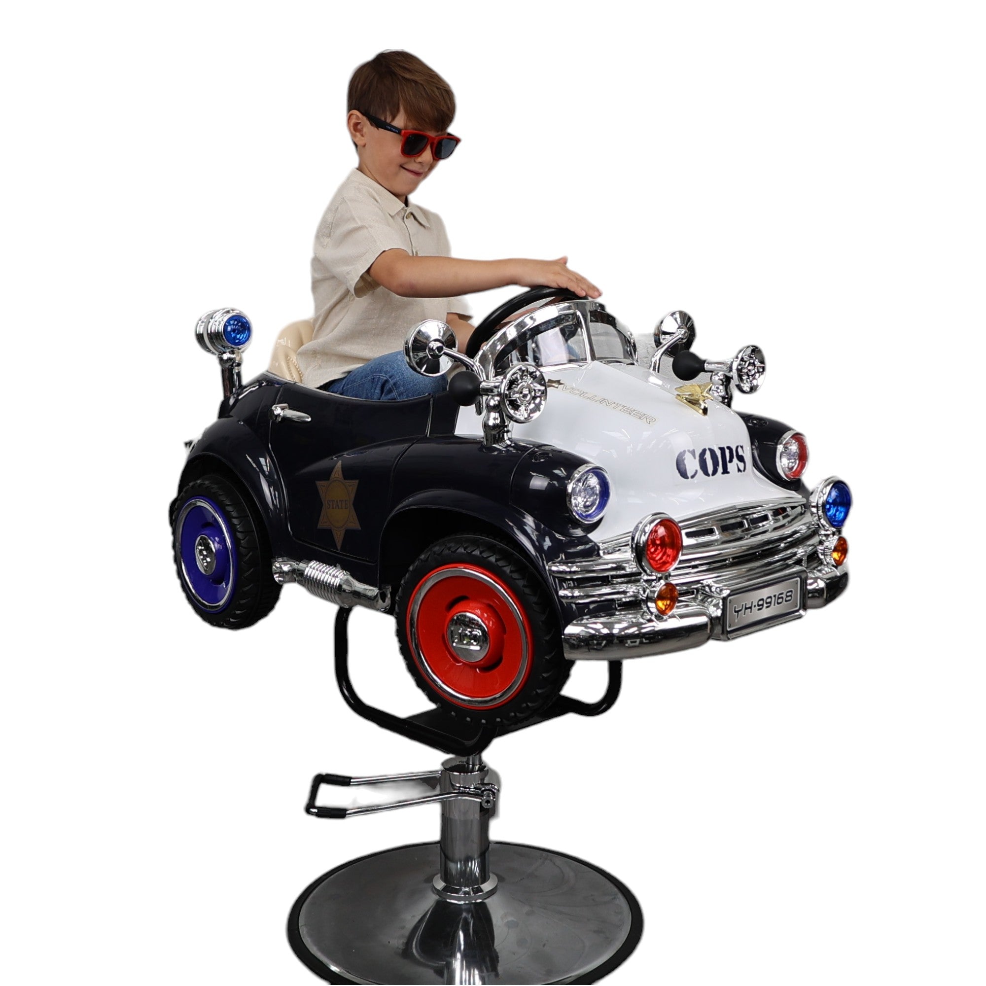Child Barber Chairs - Classic Police Car Design