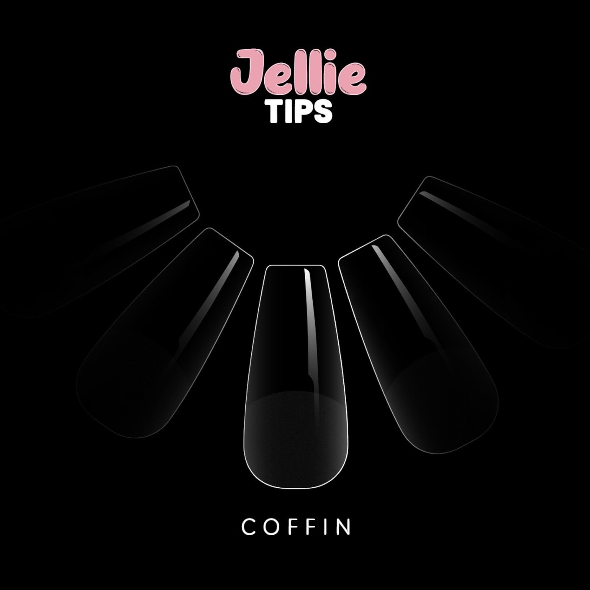 Halo - Jellie Nail Tips Coffin 0-11 Sizes