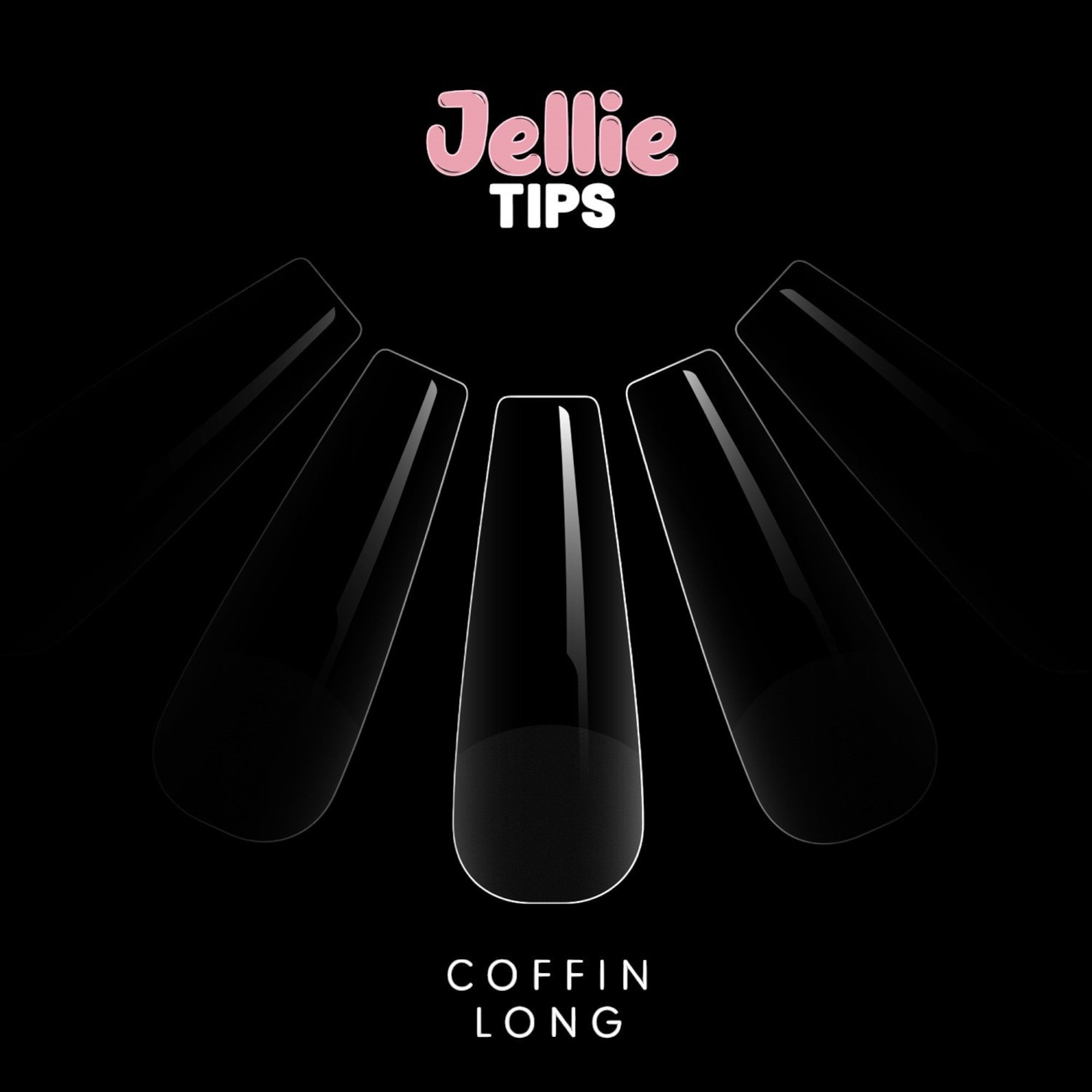 Halo - Jellie Nail Tips Coffin 0-11 Sizes