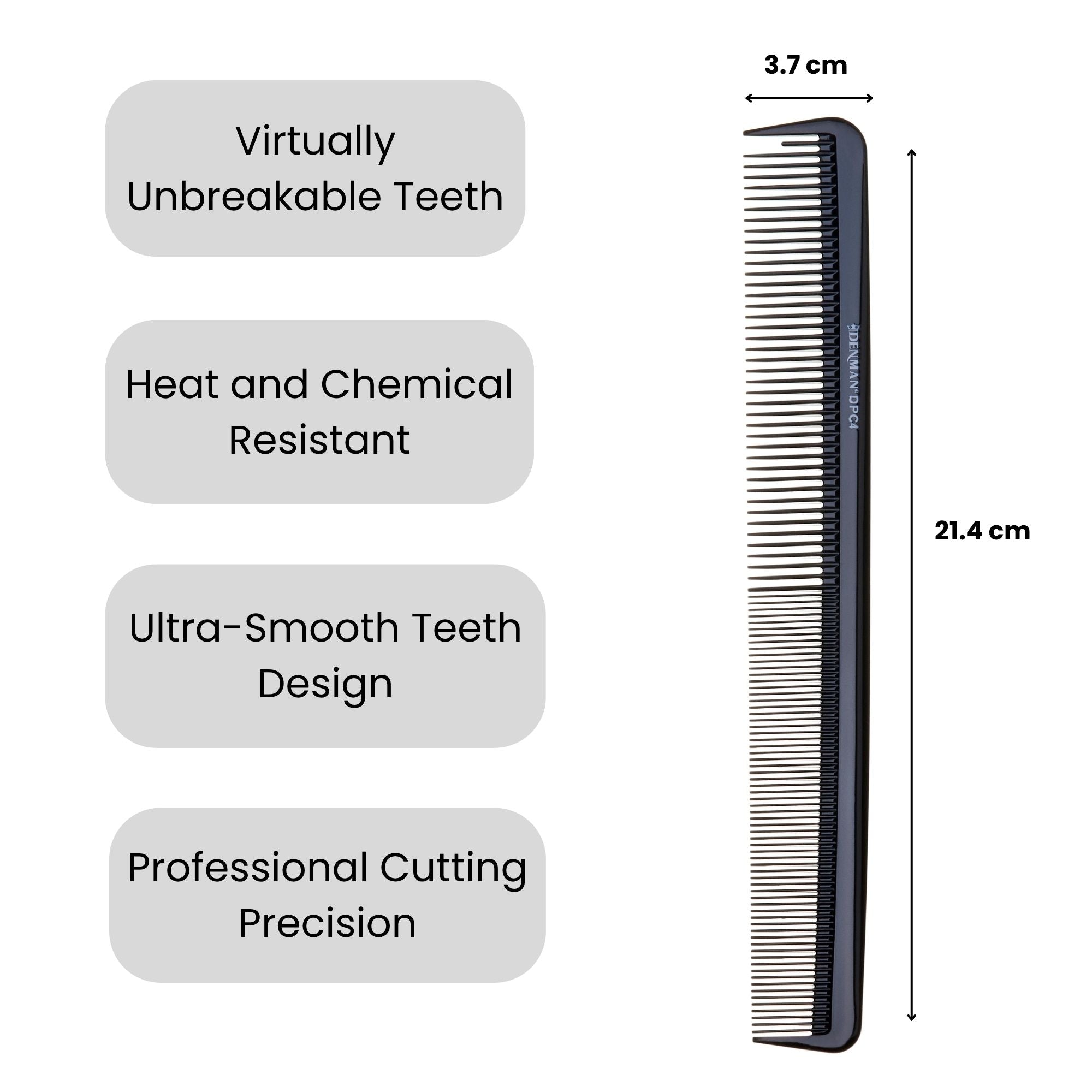 Denman - DPC4 Precision Large Cutting Comb 21.4cm