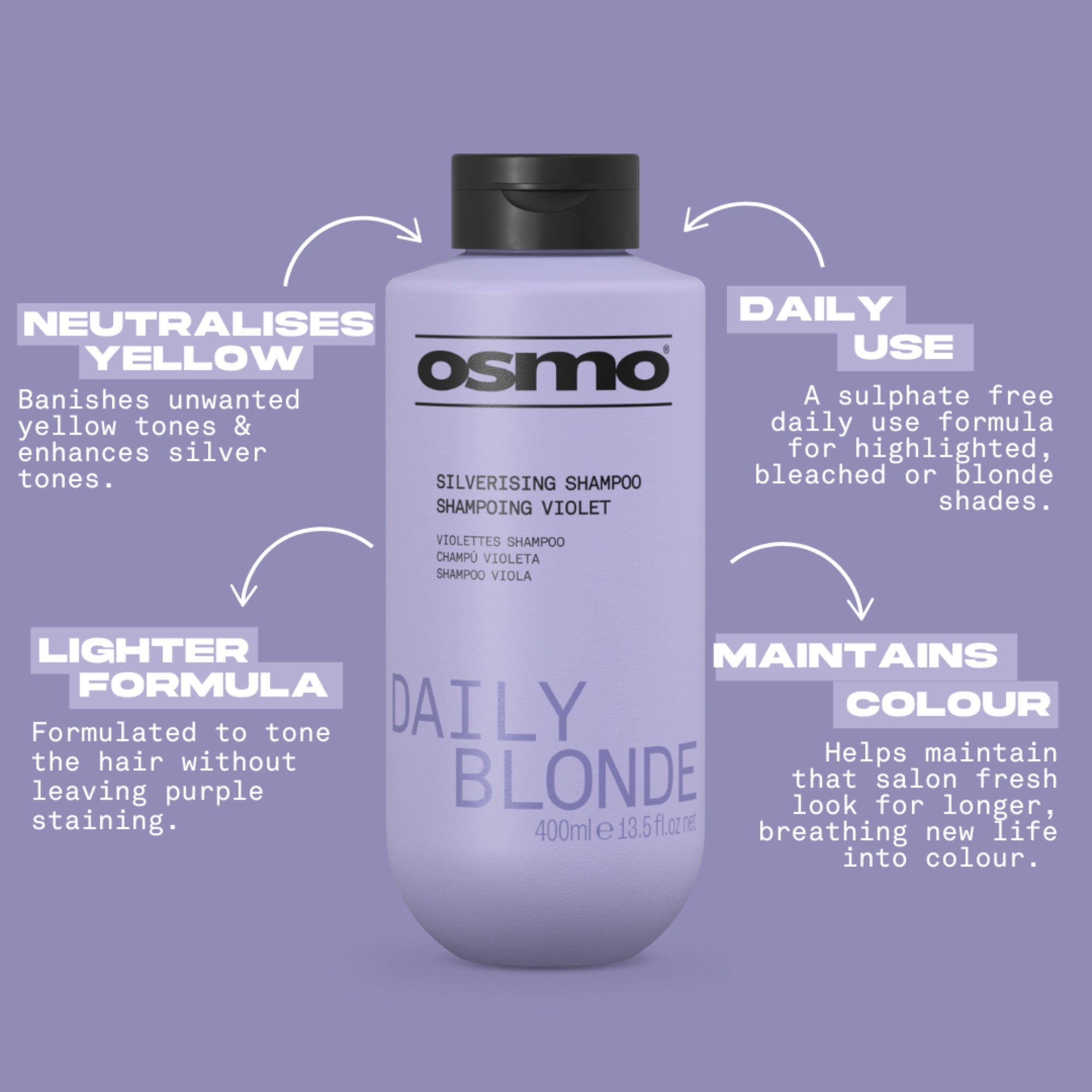 Osmo - Daily Blonde Silverising Shampoo