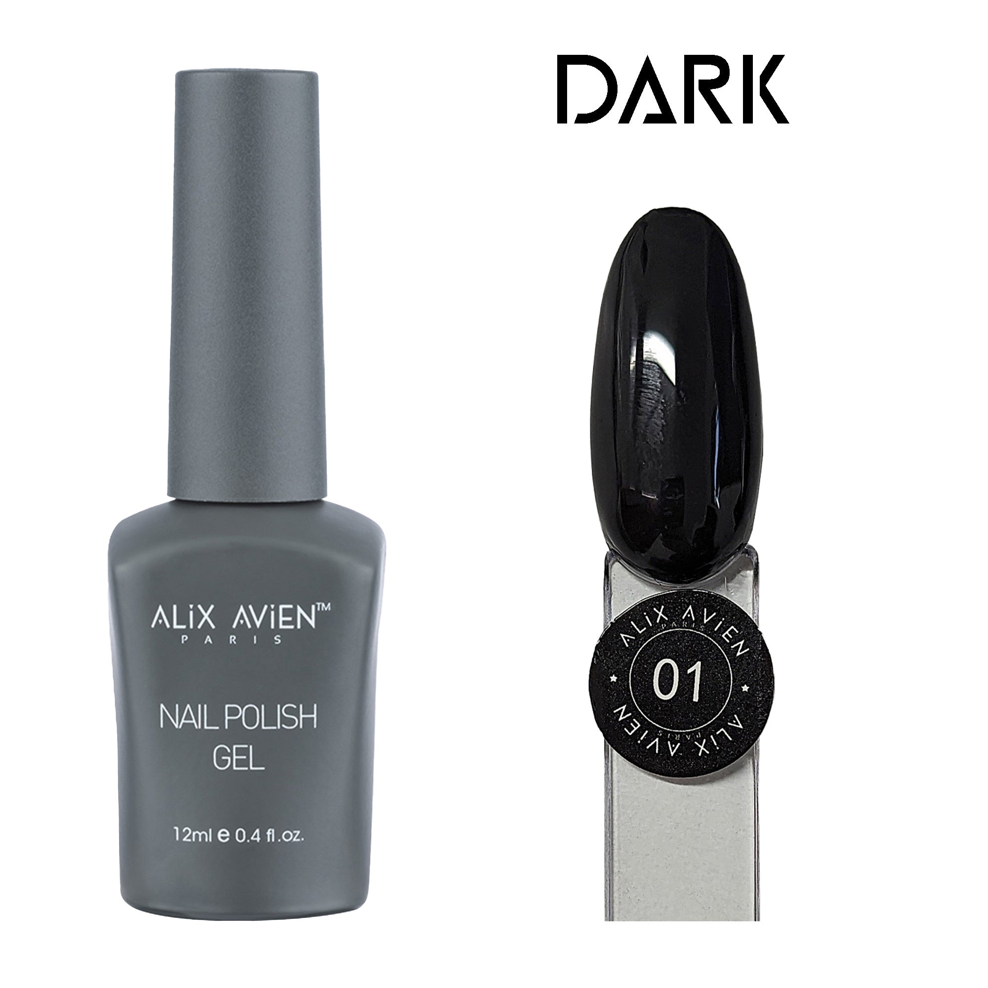 Alix Avien - Nail Polish Gel - No.01 (Black)
