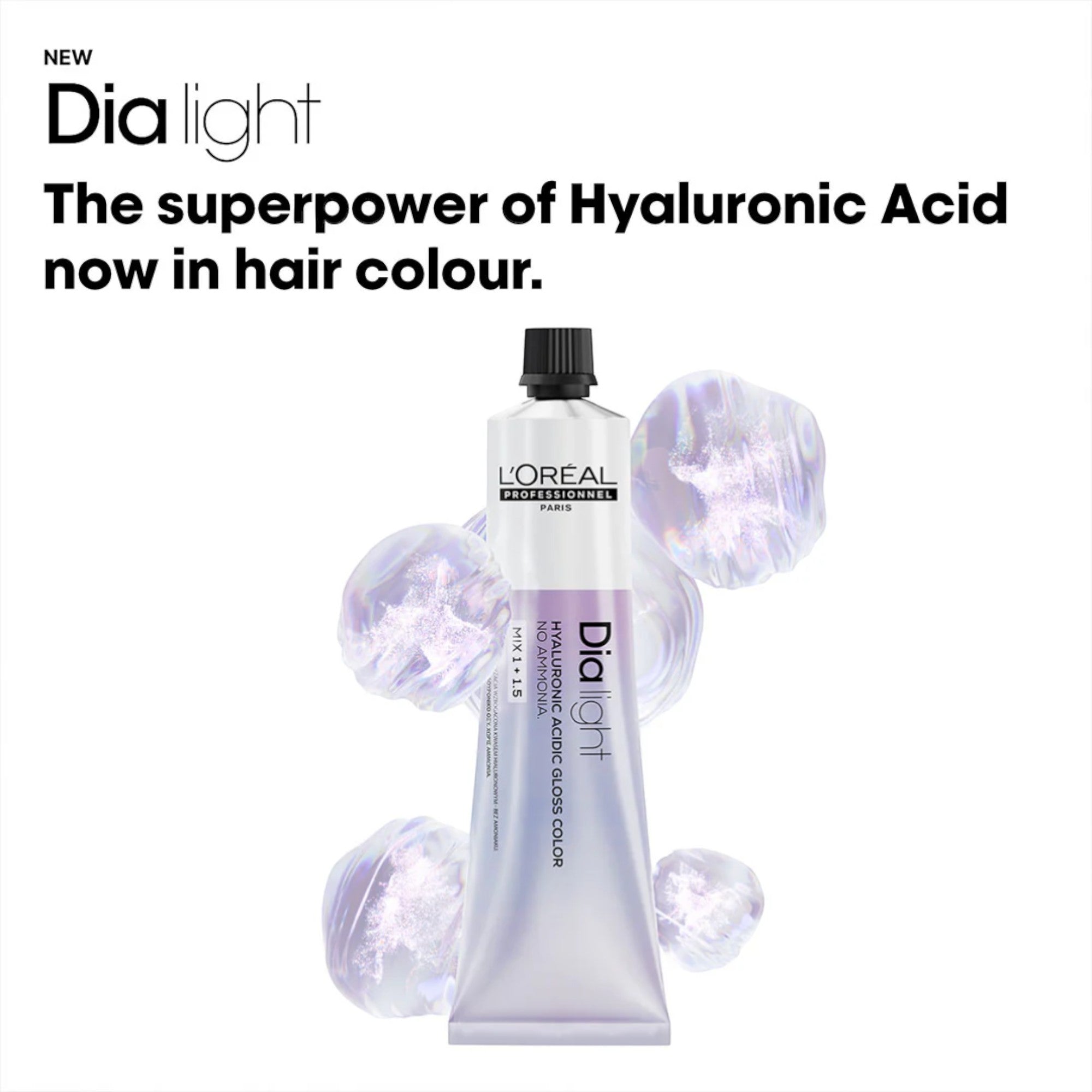 Loreal Professionnel - Dia Light Demi Permanent Hyaluronic Acidic Gloss Colour Matte Series 60ml