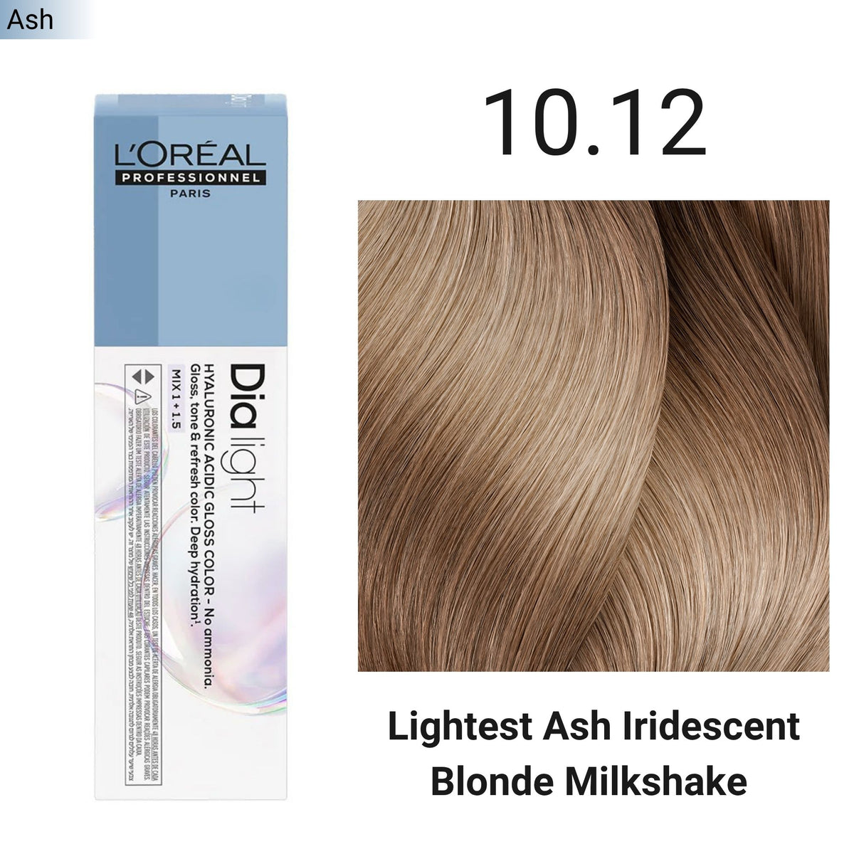 Loreal Professionnel - Dia Light Demi Permanent Hyaluronic Acidic Gloss Colour Ash Series 60ml