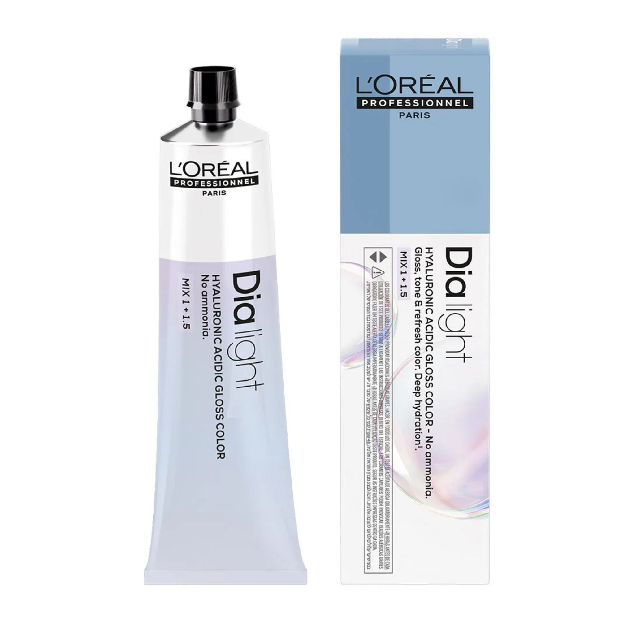 Loreal Professionnel - Dia Light Demi Permanent Hyaluronic Acidic Gloss Colour Ash Series 60ml