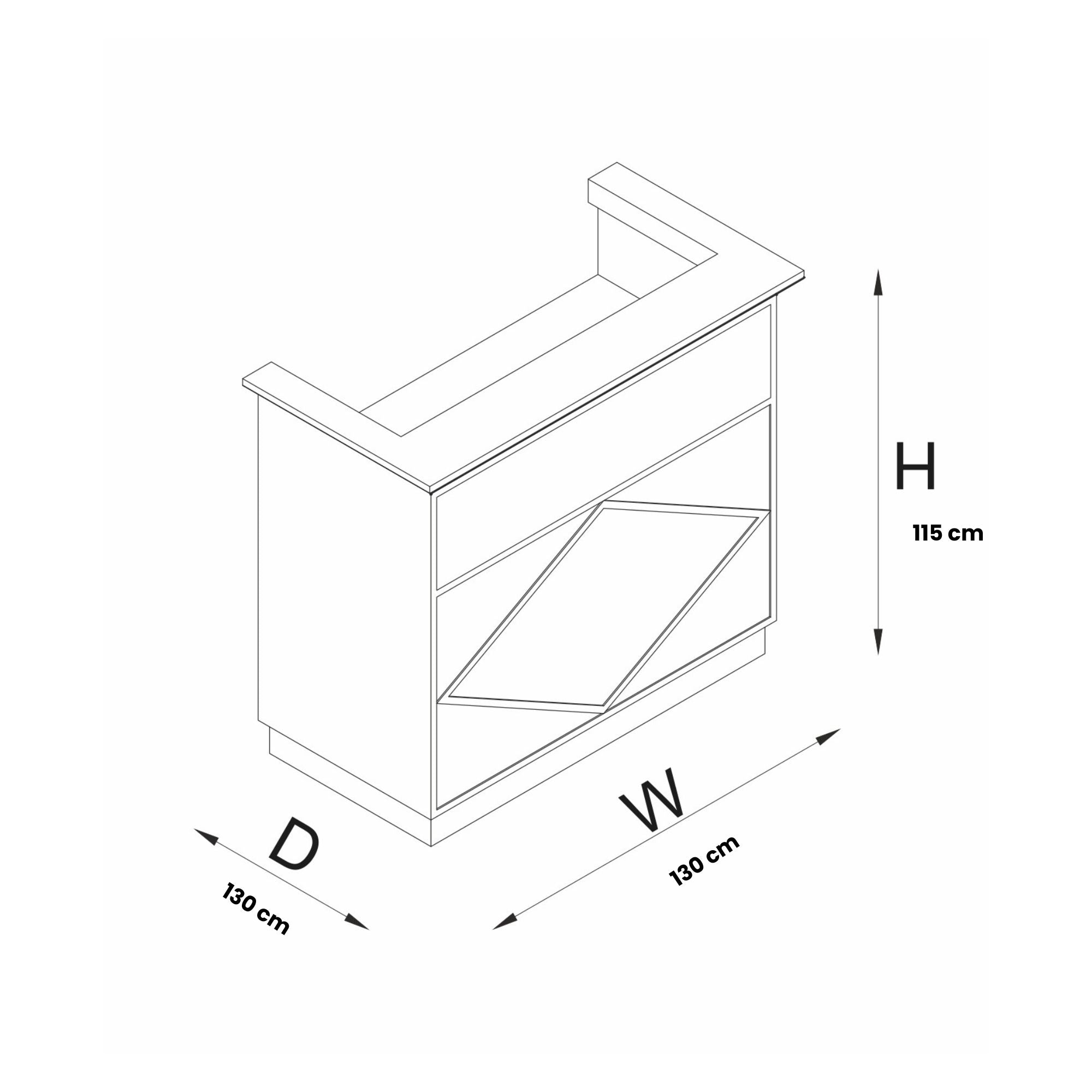 Alpeda - Domino Reception Desk