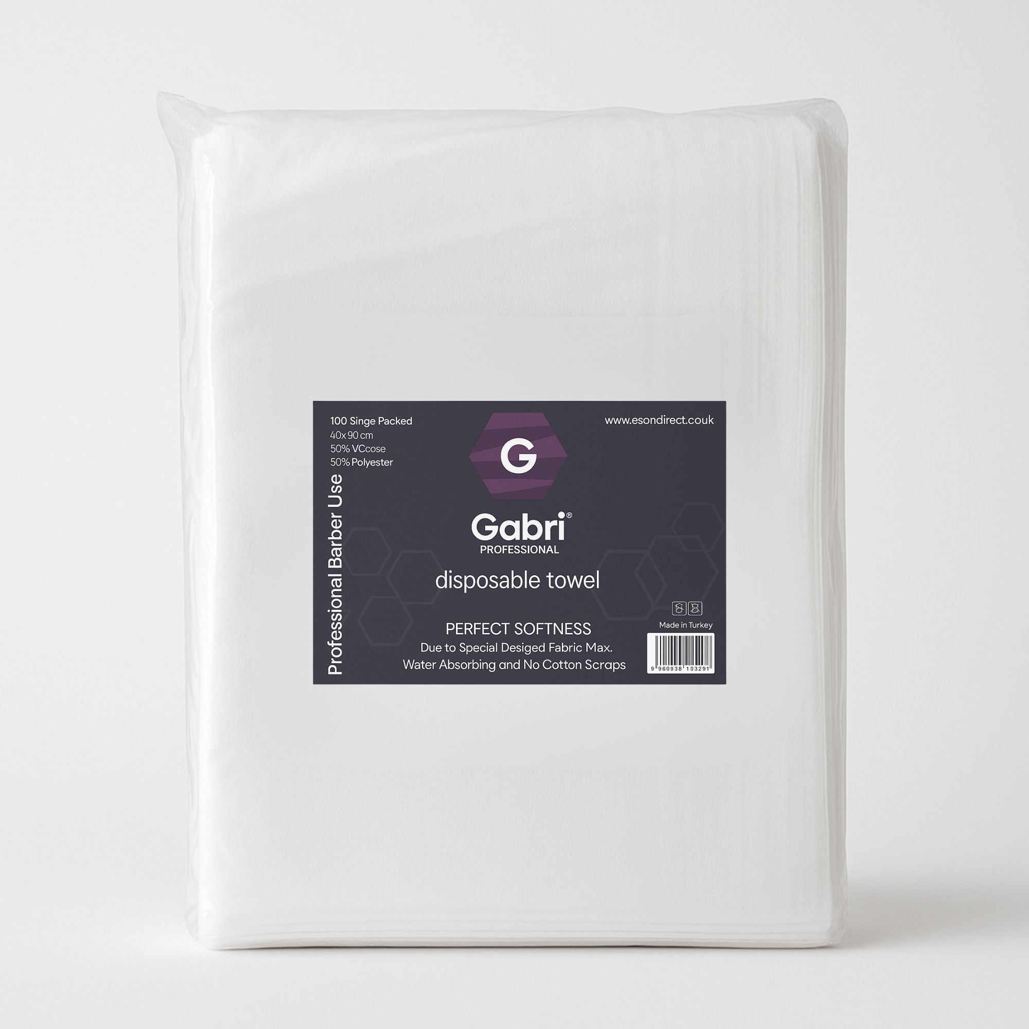 Gabri - Disposable Hairdressing Towels 100 Single Packed 40x80cm